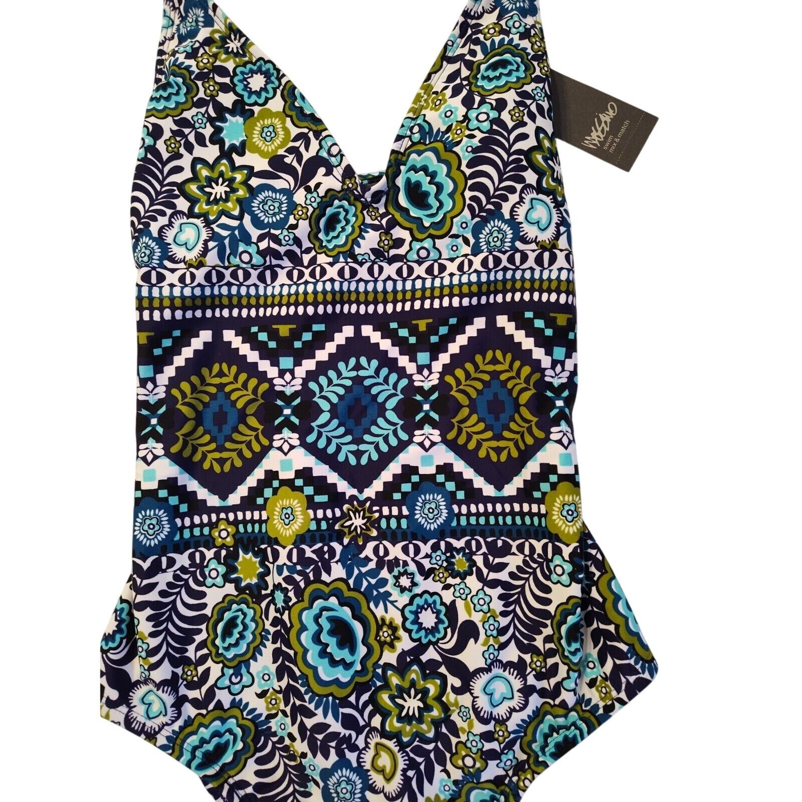 Mossimo Mossimo Bathing Swim Suit Size Small Swim Blue Green Size S / US 4 / IT 40 - 4 Thumbnail