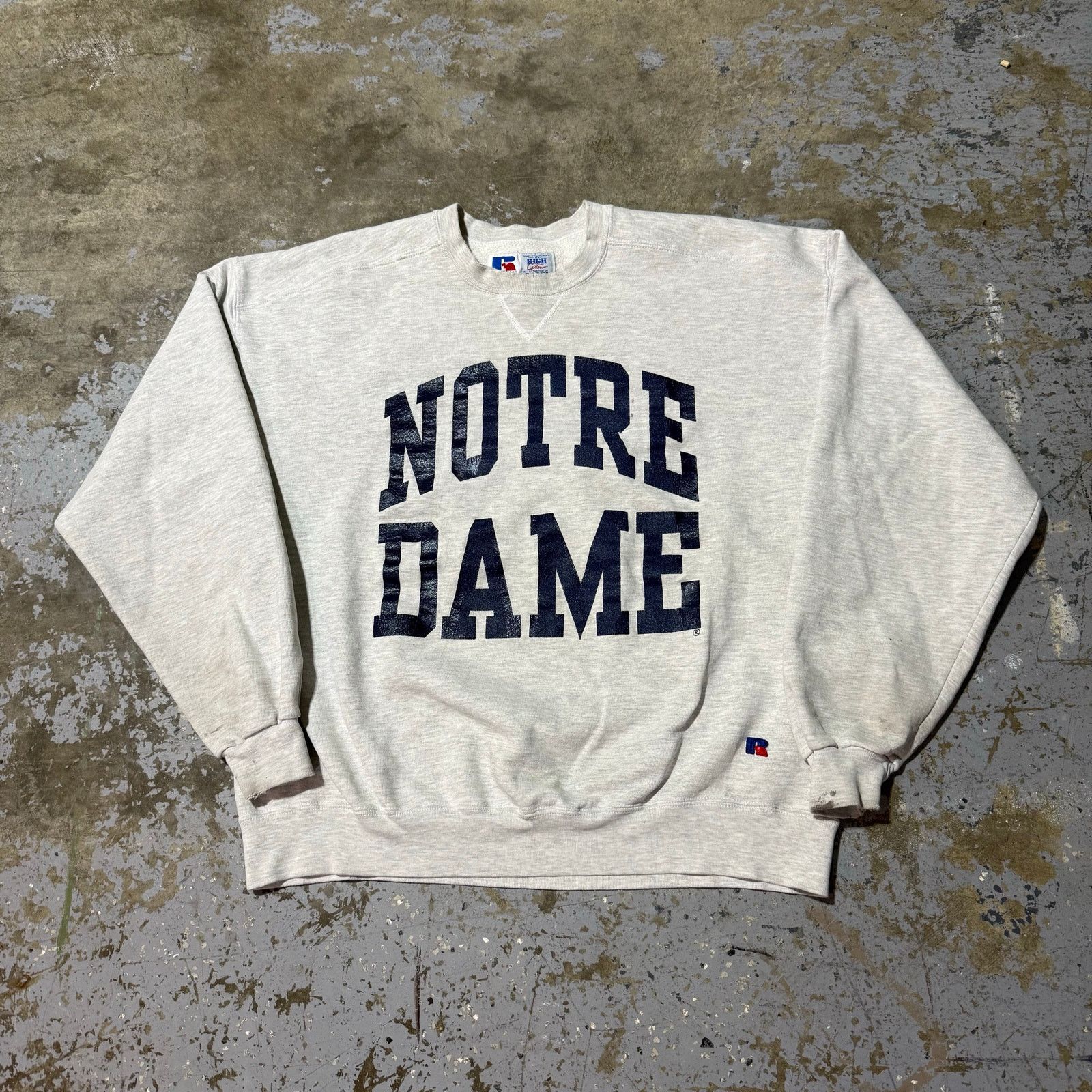 Russell Athletic Vintage Notre Dame University Russell Athletic Crewneck Size US XL / EU 56 / 4 - 1 Thumbnail