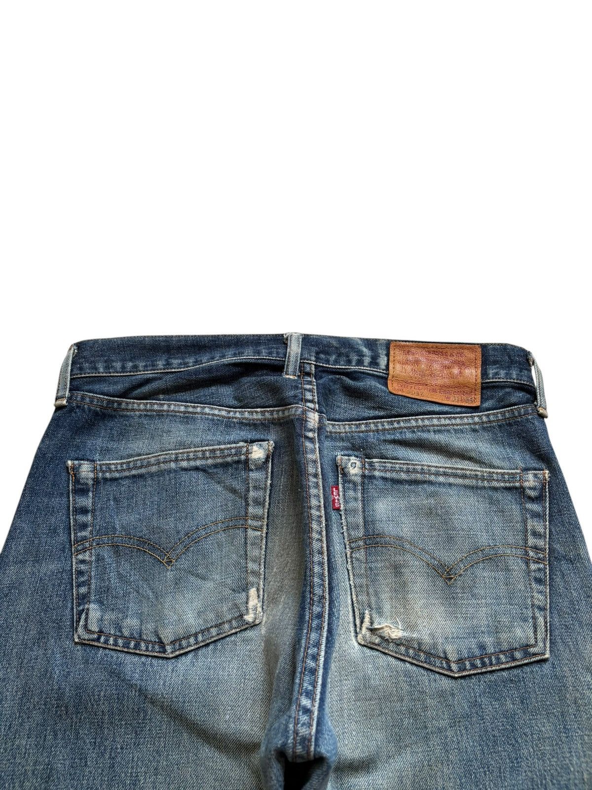 Levi's Vintage 80 Levis 504Z Big E Selvedge Baggy Jeans Size US 31 - 8 Thumbnail