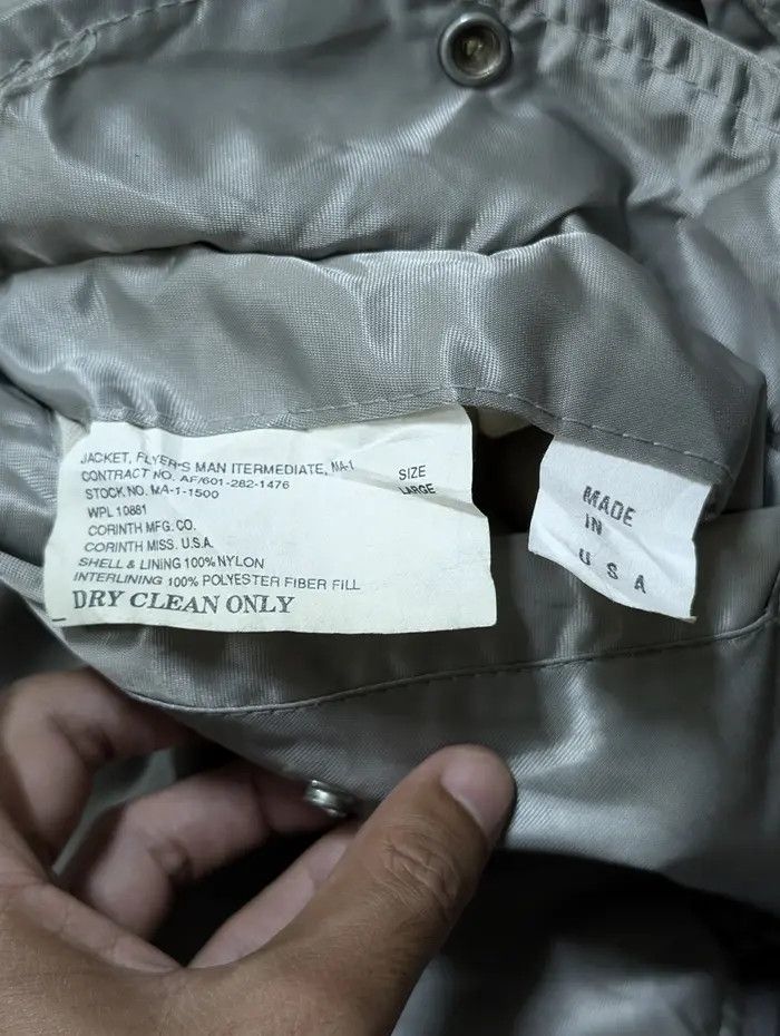 Other Vintage Corinth Mfg Co Ma-1 Flight Jacket Fiber Fill Bombers Size US L / EU 52-54 / 3 - 11 Thumbnail