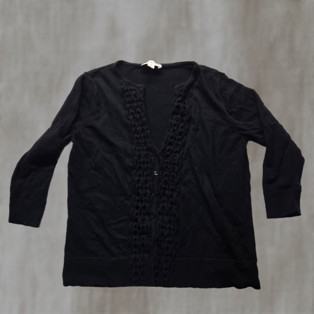 Coldwater Creek Coldwater Creek Women's Button-Up Blouse - Black Long Sleeve Shirt Medium Size M / US 6-8 / IT 42-44 - 1 Thumbnail