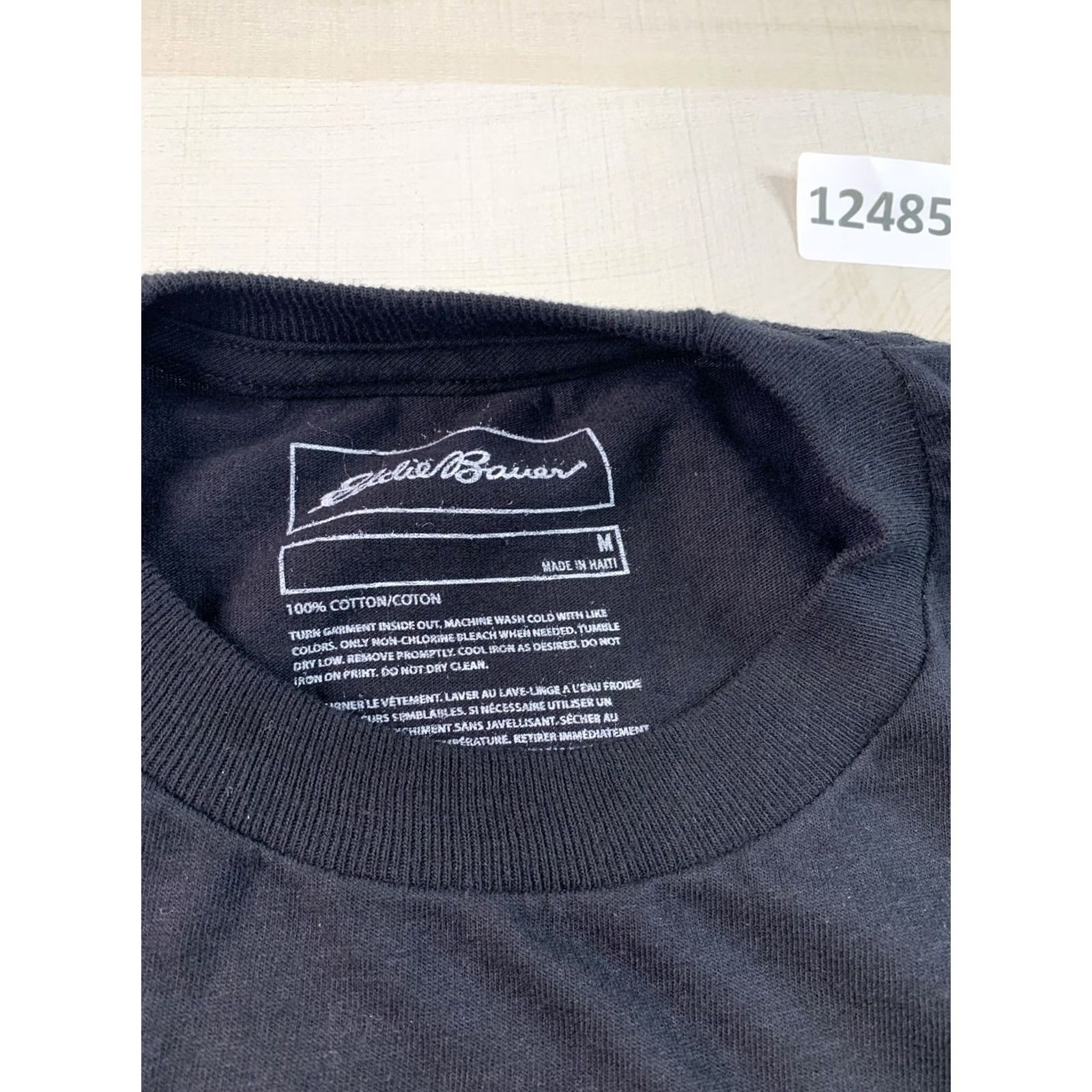 Eddie Bauer VINTAGE Eddie Bauer Black Long Sleeve Distressed Graphic Shirt Mens M NWT-12485 Size US M / EU 48-50 / 2 - 3 Thumbnail