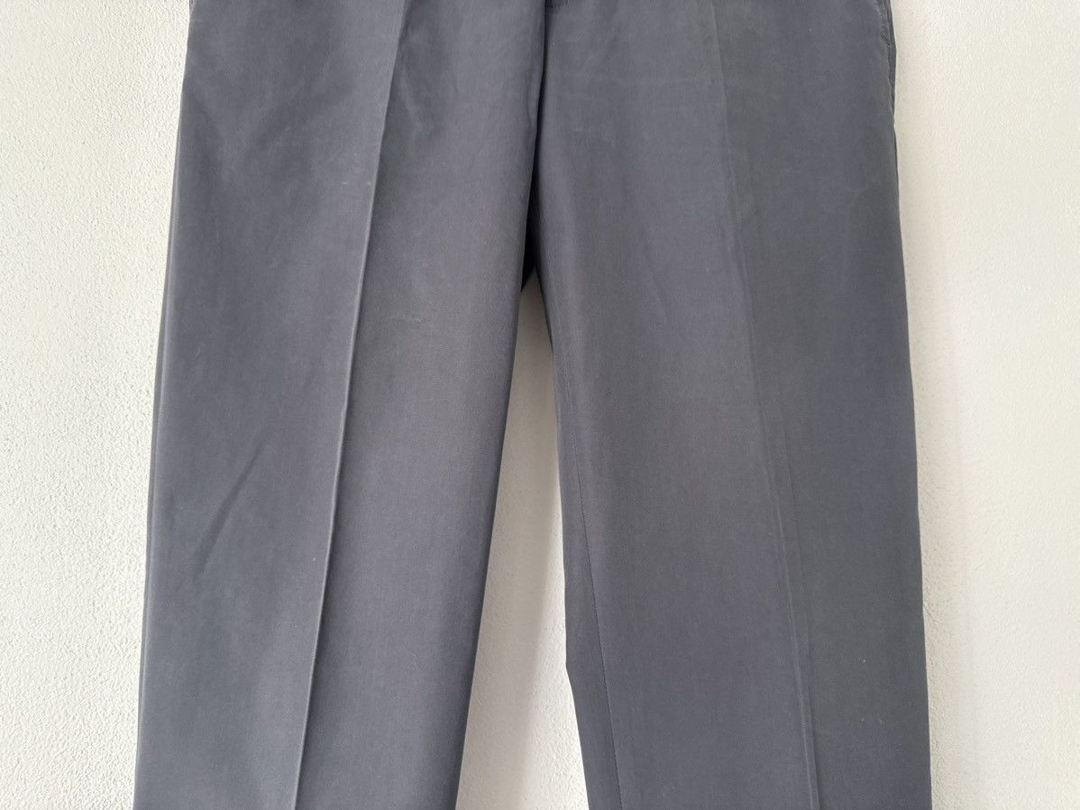 Prada Prada Tailored Cotton-Blend Trousers in Charcoal Grey Size US 34 / EU 50 - 4 Thumbnail