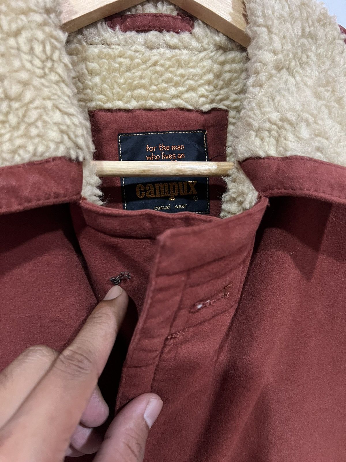 Japanese Brand × Other 🔥 CAMPUX CASUAL WEAR VELVET SHERPA LINED LONG COAT Size US M / EU 48-50 / 2 - 5 Thumbnail
