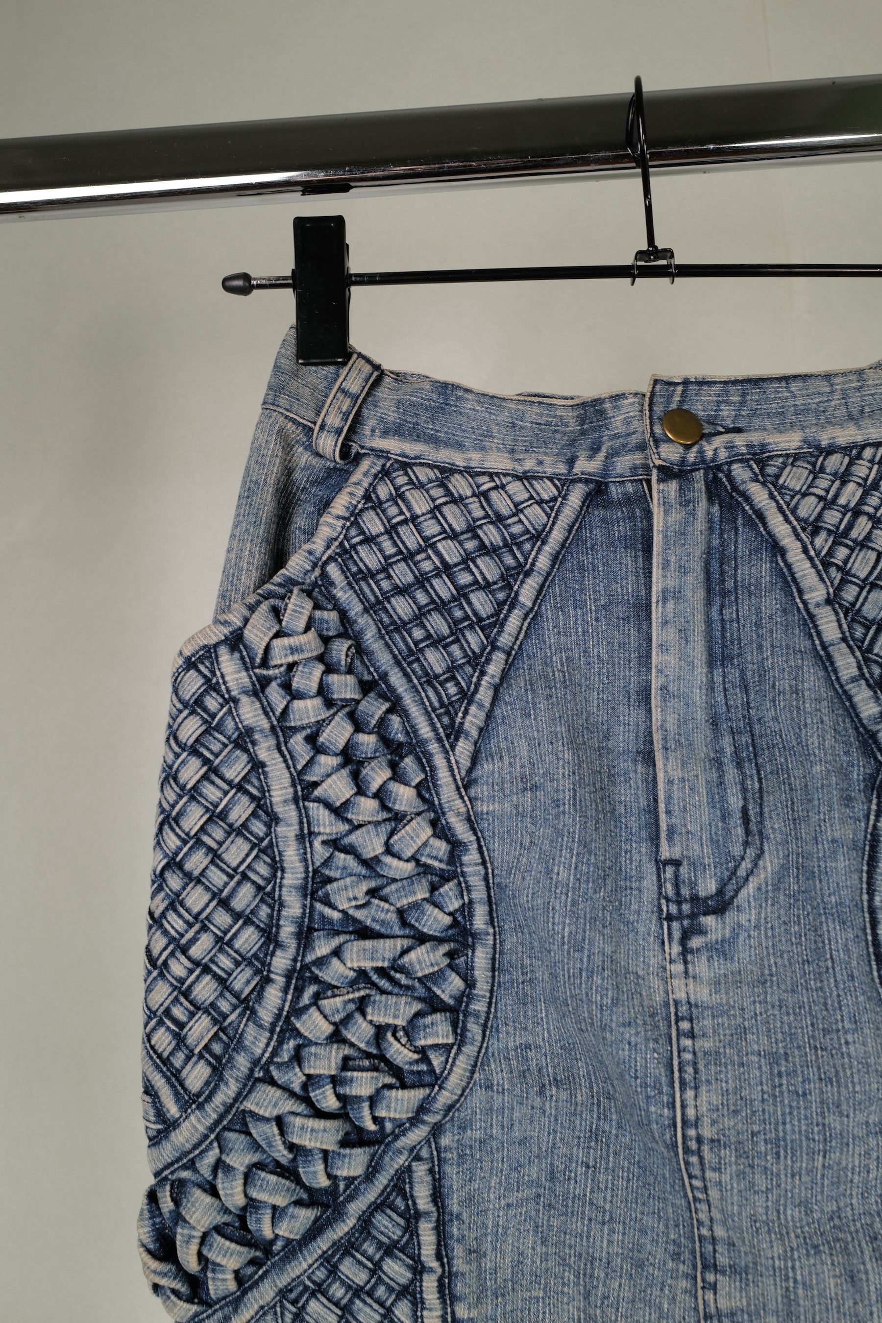 KTZ KTZ PLEATED DENIM SKIRT XS Size 27" / US 4 / IT 40 - 5 Thumbnail
