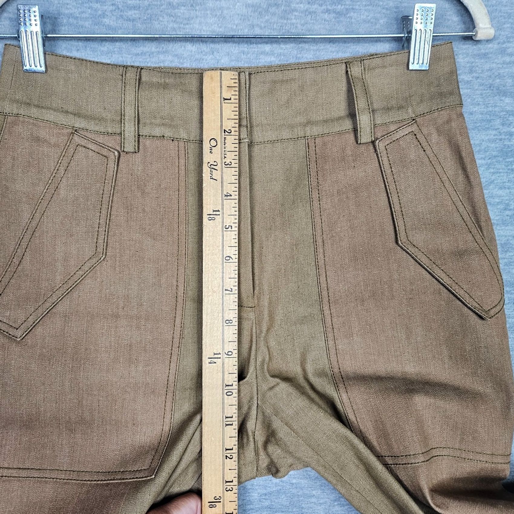 Vintage Derek Lam 10 Crosby Jeans Womens Cropped Flared Denim Size 4 Brown Cotton/spandex Regular Fit Vintage No Size 27" / US 4 / IT 40 - 4 Thumbnail