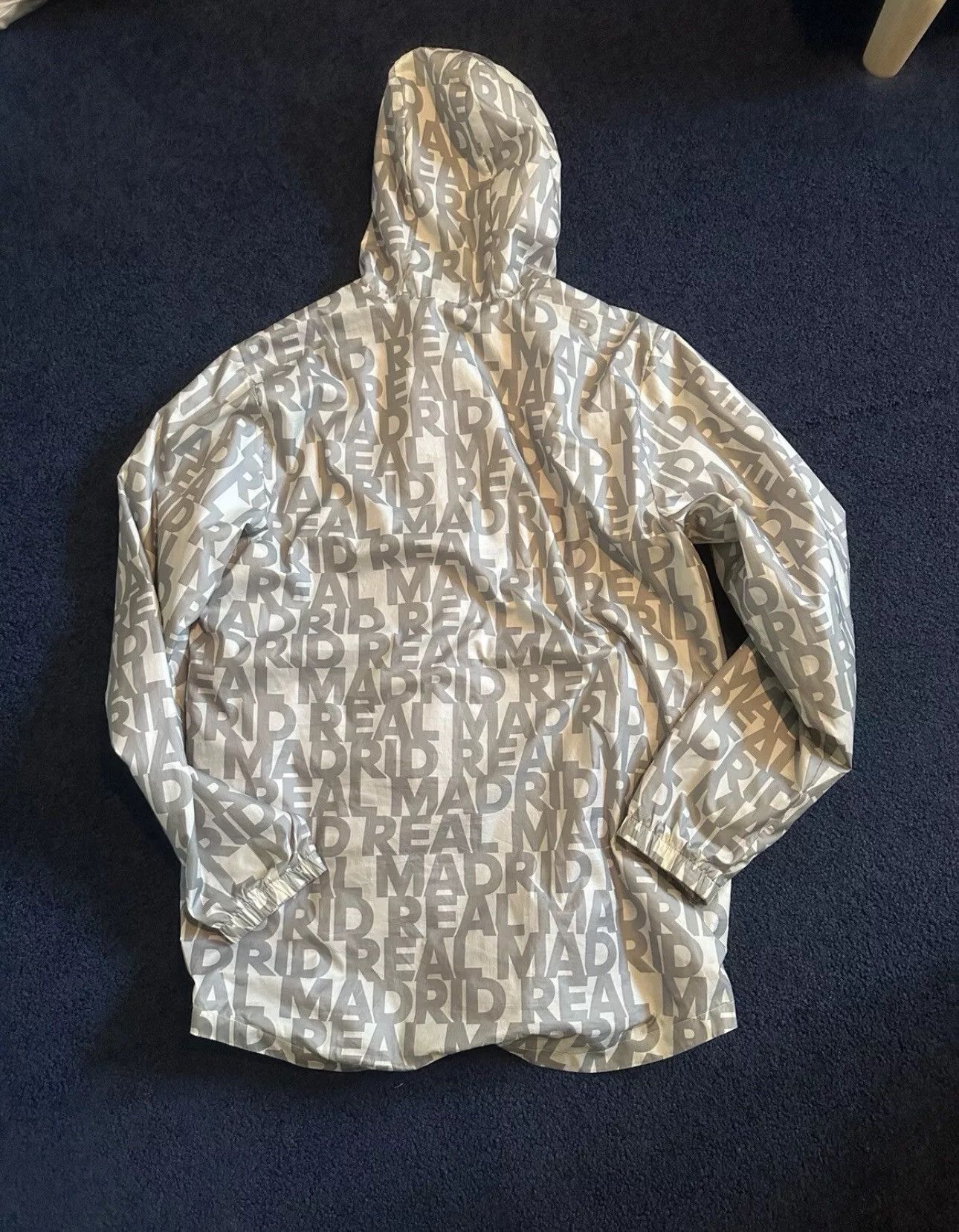 Adidas Adidas Real Madrid Glanz Anthem Spell Out Nylon Jacket Size US M / EU 48-50 / 2 - 2 Thumbnail