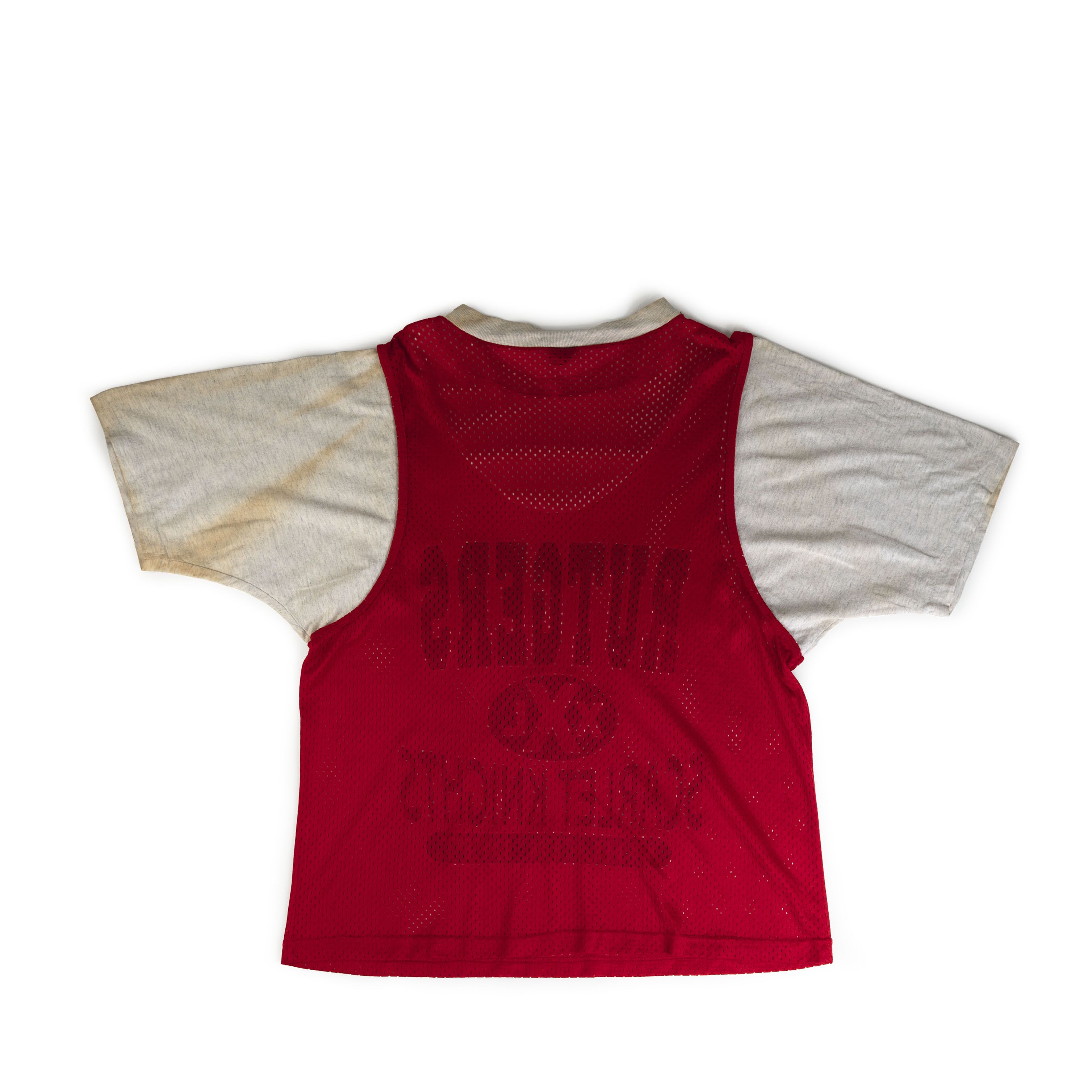 Vintage Vintage 1990's Rutgers University Pinnie Tee Shirt Size US M / EU 48-50 / 2 - 2 Thumbnail