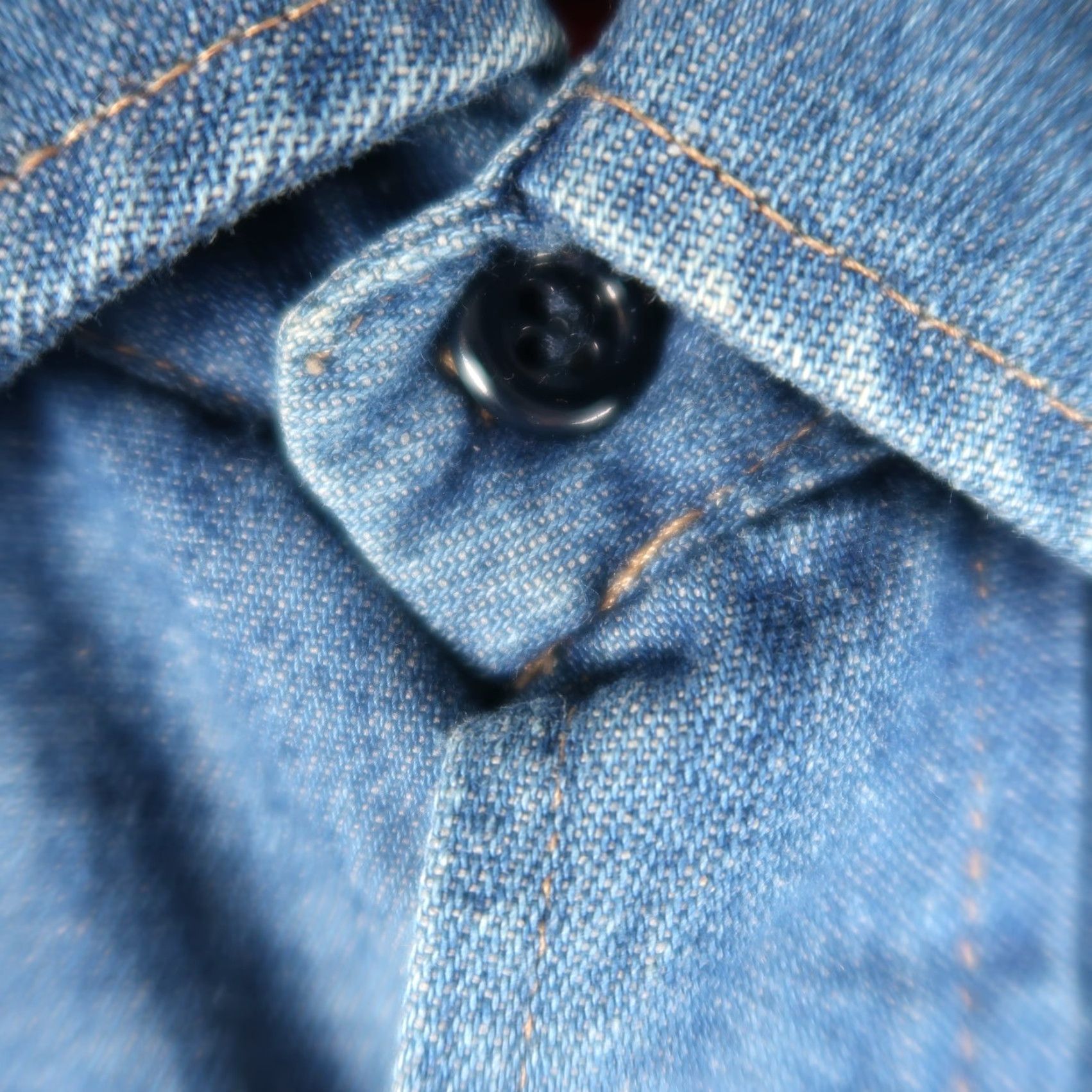 JCPenney VINTAGE JC Penney Denim Pearl Snap Western Shirt S Adult Small Blue Cotton Lined 80s Western Mens Size US S / EU 44-46 / 1 - 5 Thumbnail