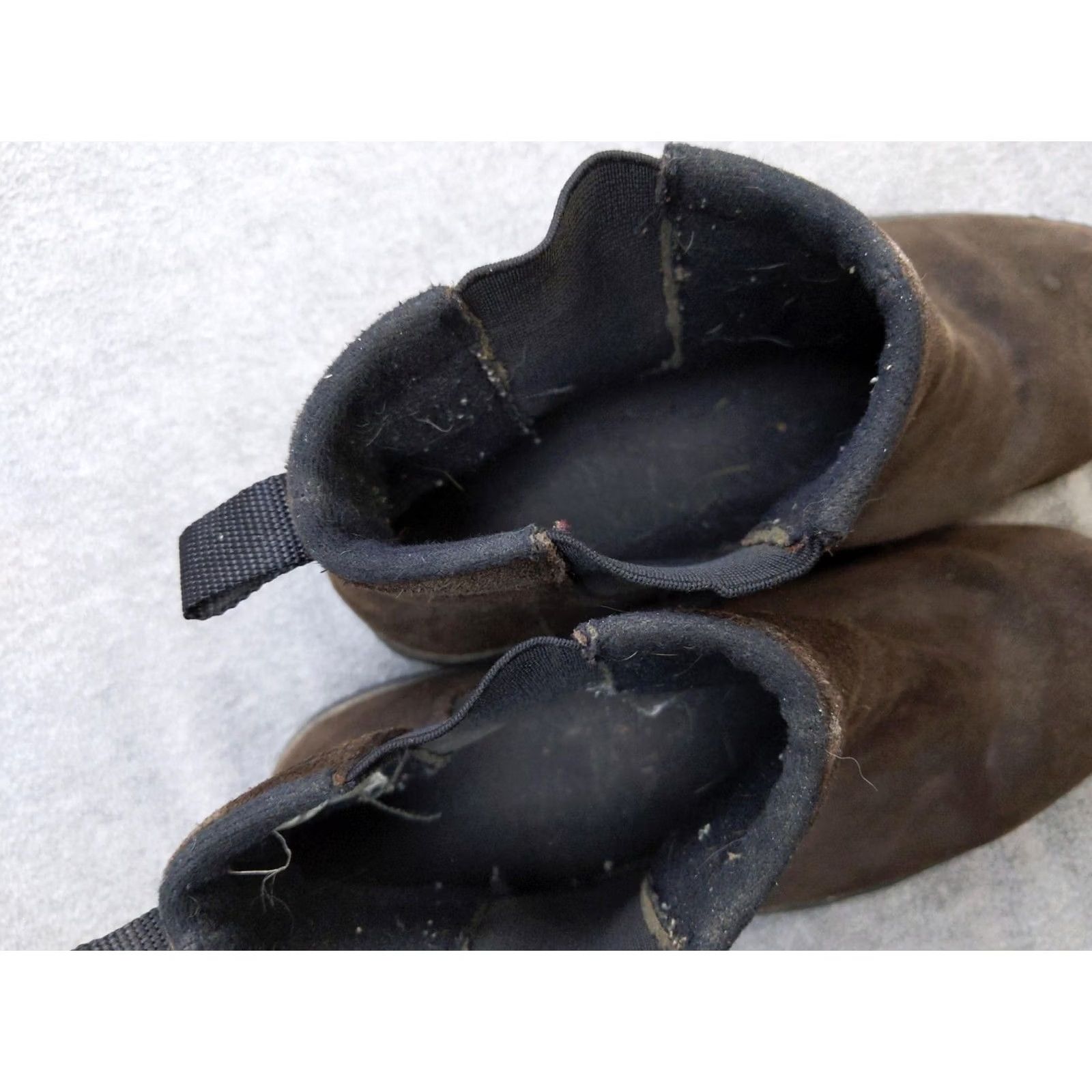 Lands' End Lands' End Mens Chelsea Boots 7.5 40.5 Brown Suede Pull On Ankle Slip Resistant Boot Mens Size US 8 / EU 41 - 4 Thumbnail