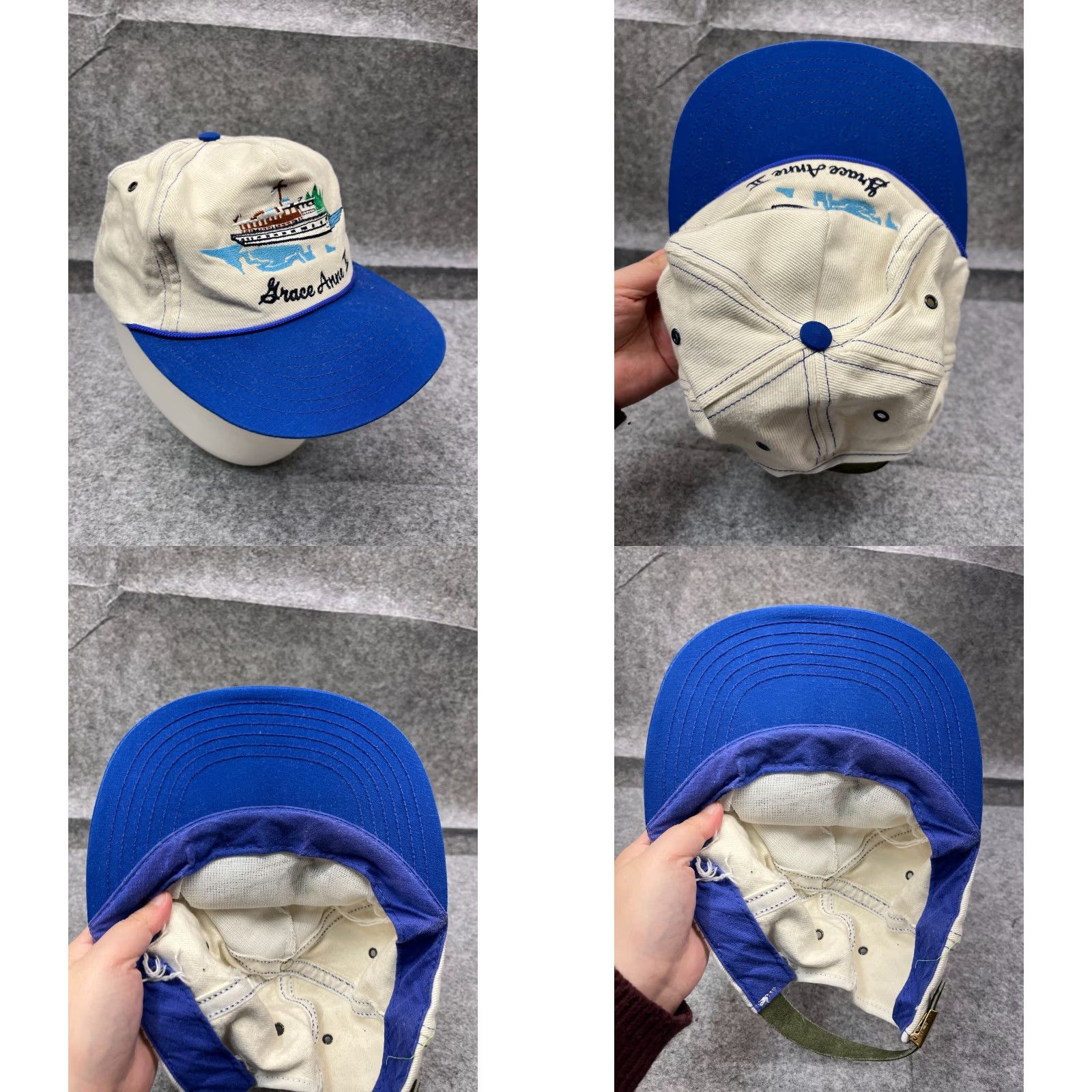 Titleist Vintage Titleist Baseball Cap Hat 90s Outdoor Yacht Cotton Adjustable Mens Blue White Size ONE SIZE - 8 Thumbnail