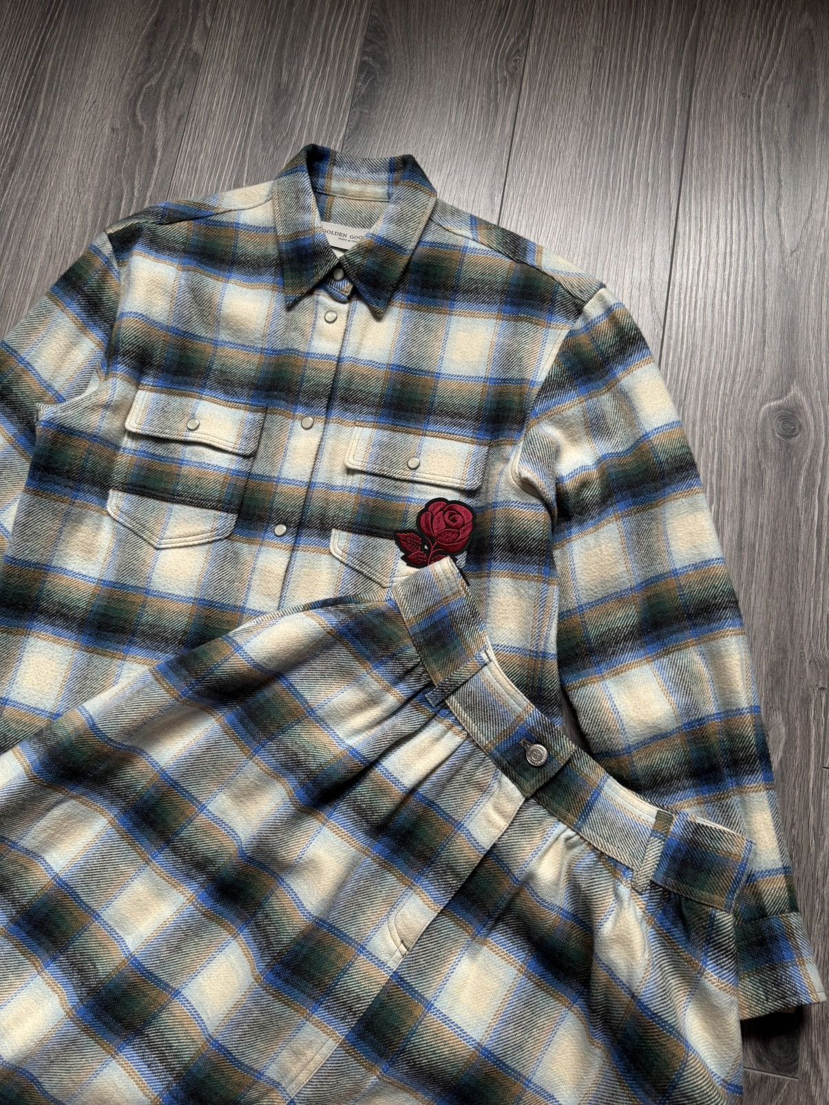 Golden Goose Golden Goose Alison Plaid-Pattern Checkered Button-up Shirt Size S / US 4 / IT 40 - 8 Thumbnail