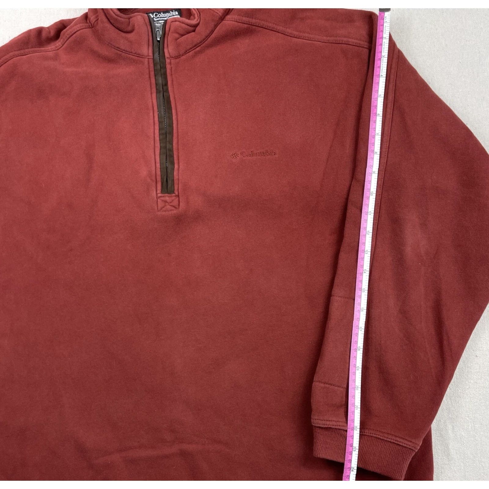 Vintage VINTAGE Columbia XL Mens Sweater 1/4 Pullover Field Barn Chore Jacket Knit Zip Mock Neck 90s Outdoor Sports Hiking Mens Size US XL / EU 56 / 4 - 5 Thumbnail