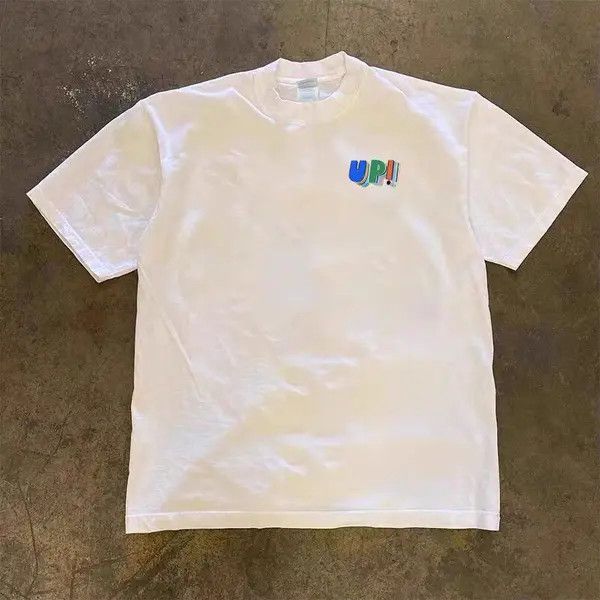 Japanese Brand Kiuchi x Kaoda White Loose Street Print Short Sleeve T-Shirt Size US M / EU 48-50 / 2 - 5 Thumbnail