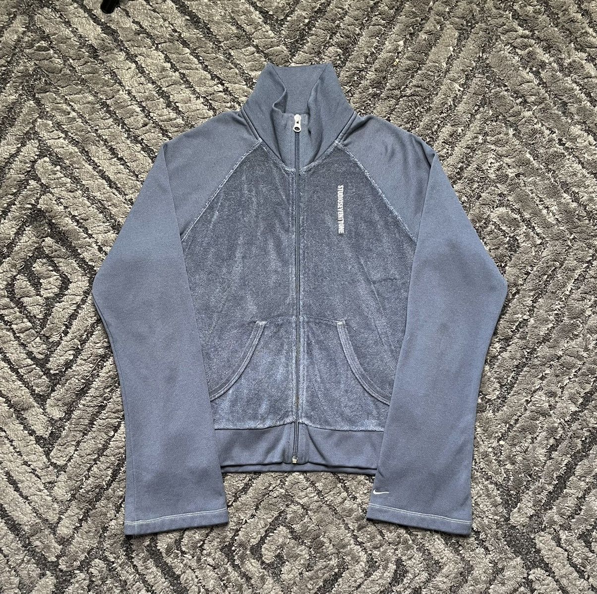 Nike Vintage Blue Hoodie Sweatshirt ZIP Up Nike Studioseventyfour Size S / US 4 / IT 40 - 2 Thumbnail