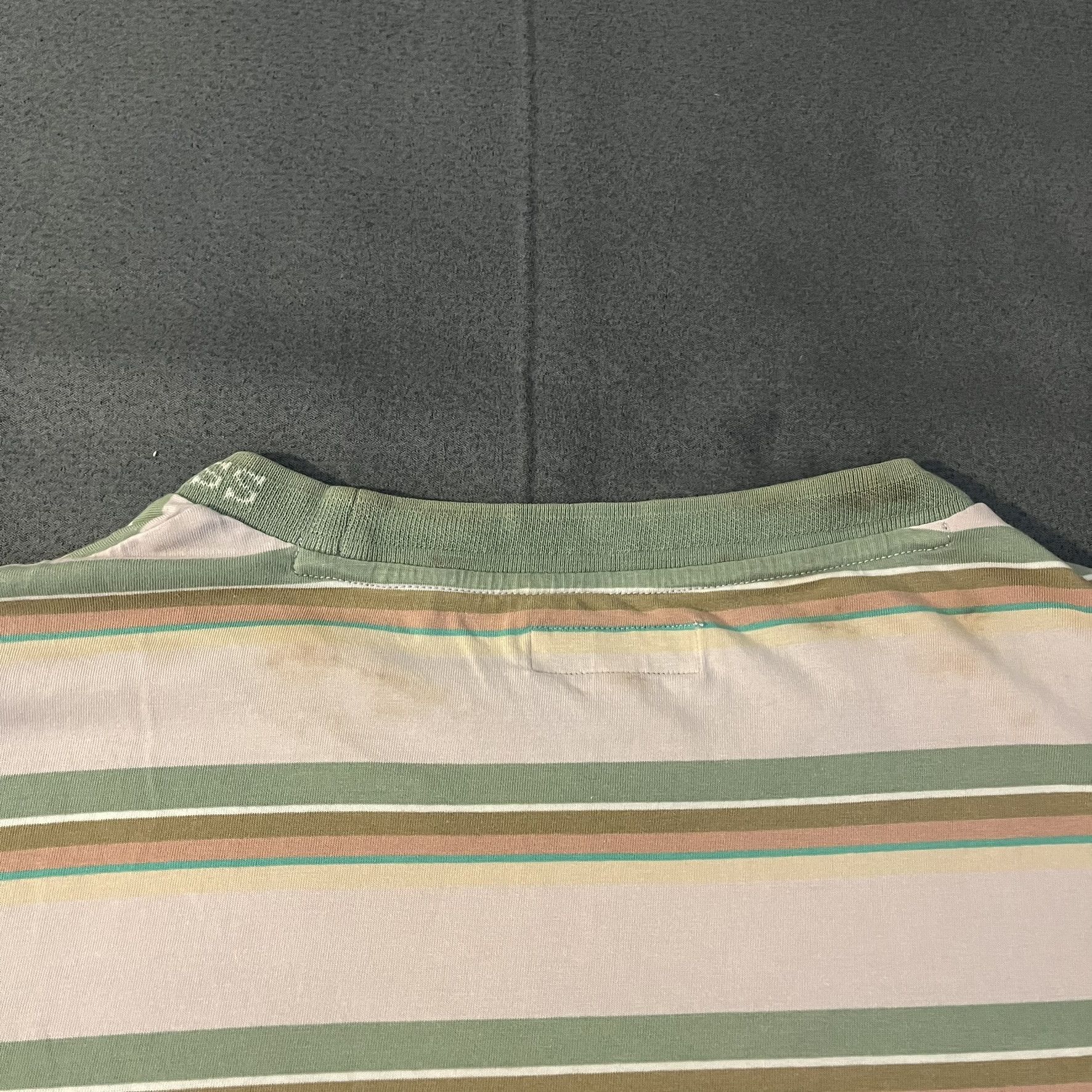 Guess Guess Originals Brand Striped Neutral Earth Tone Tee Size US XL / EU 56 / 4 - 5 Thumbnail