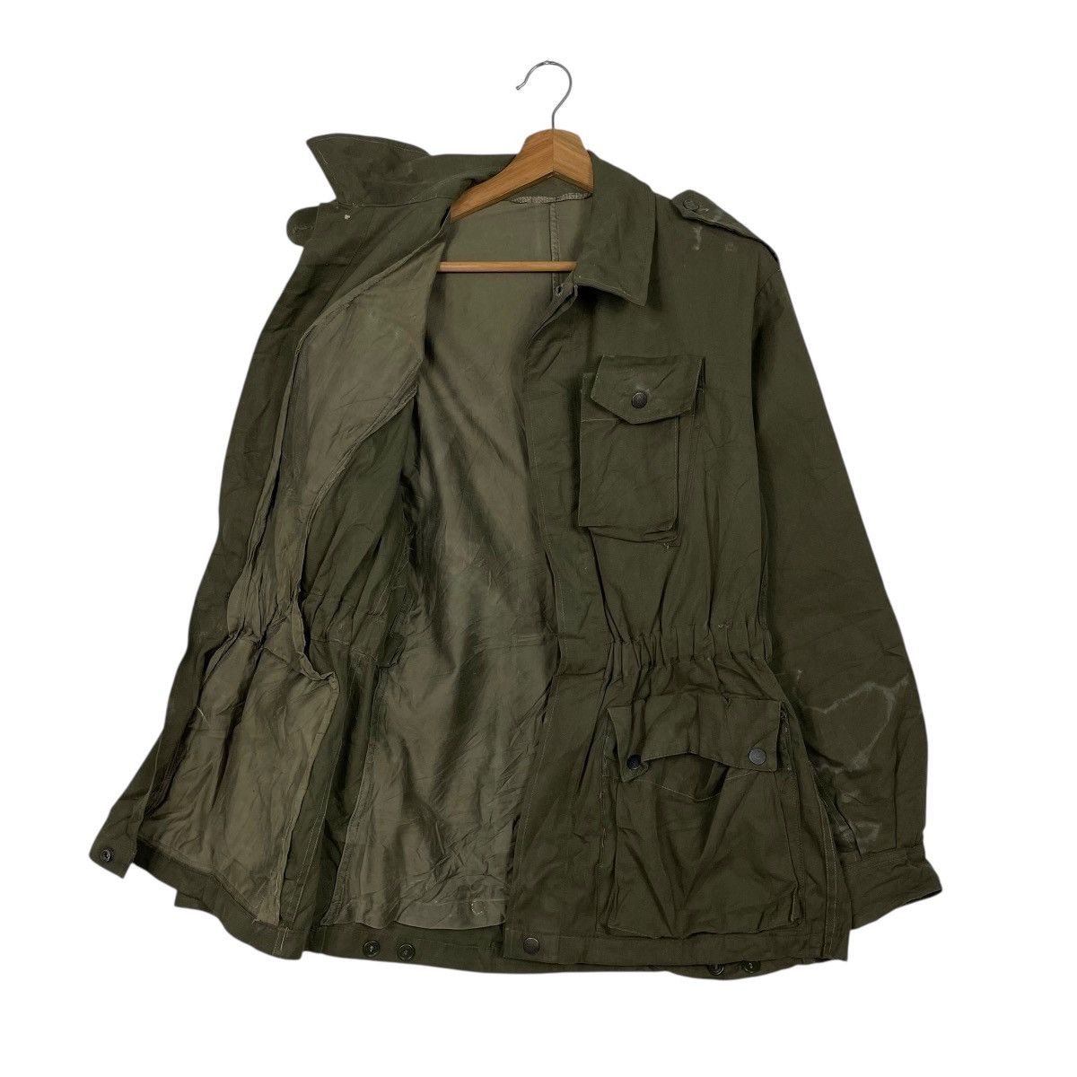 Vintage Vintage Olive Drab Italian Army Surplus Field Jacket Size US S / EU 44-46 / 1 - 9 Thumbnail