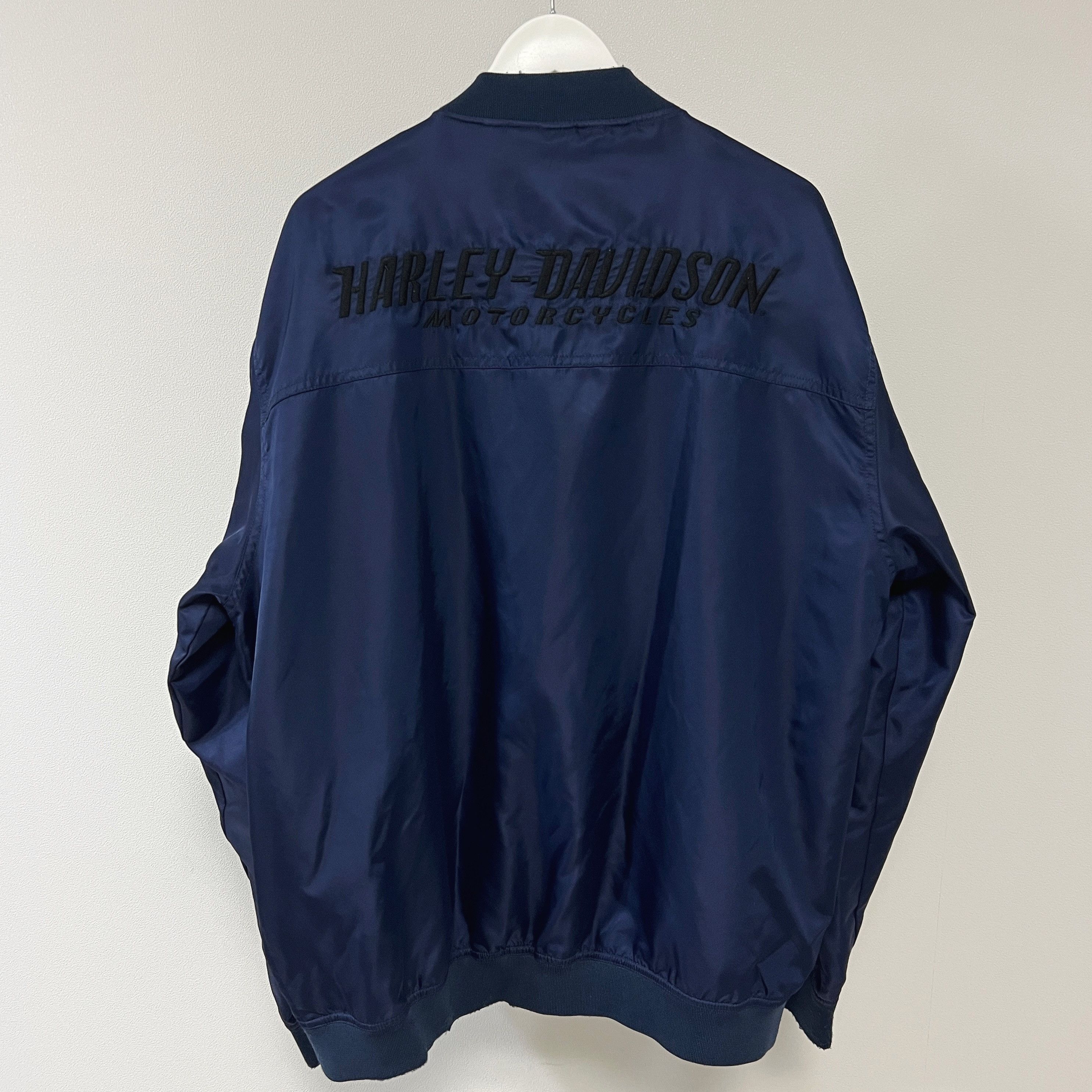 Harley Davidson Harley Davidson MA-1 Nylon Bomber Jacket Blue Size US XL / EU 56 / 4 - 2 Thumbnail