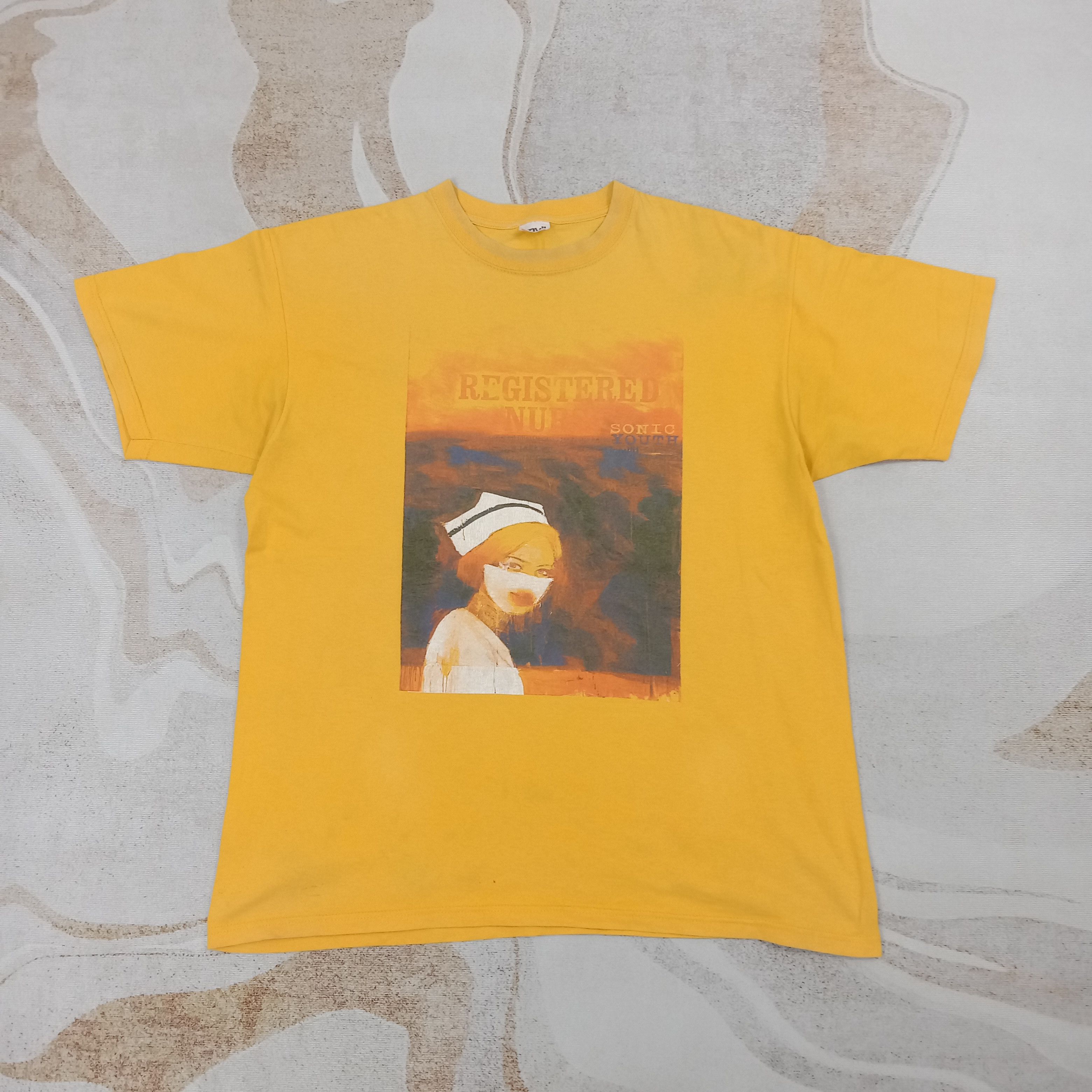 Japanese Brand Sonic Youth Registered Nurse Y2K Band Tshirt C267N65 Size US L / EU 52-54 / 3 - 1 Thumbnail
