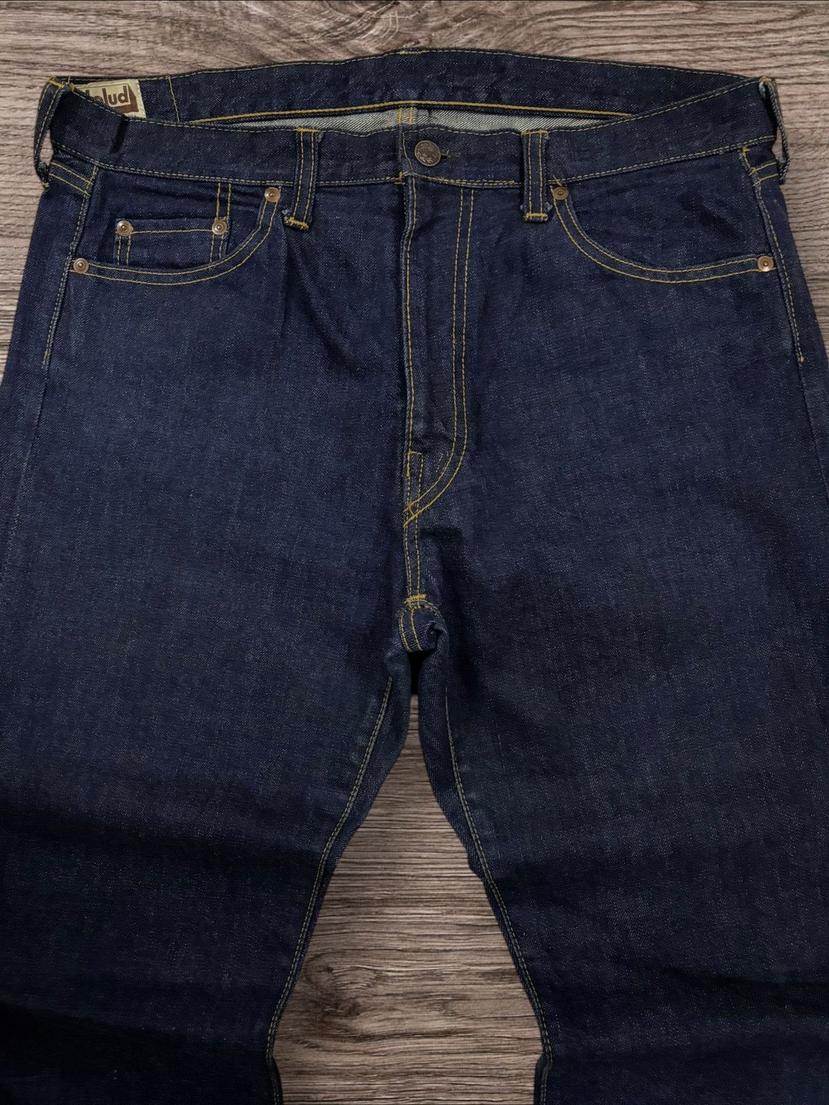 If Six Was Nine Y2k Calolud Flare Jeans 100% Cotton Raw Indigo Size US 36 / EU 52 - 5 Thumbnail