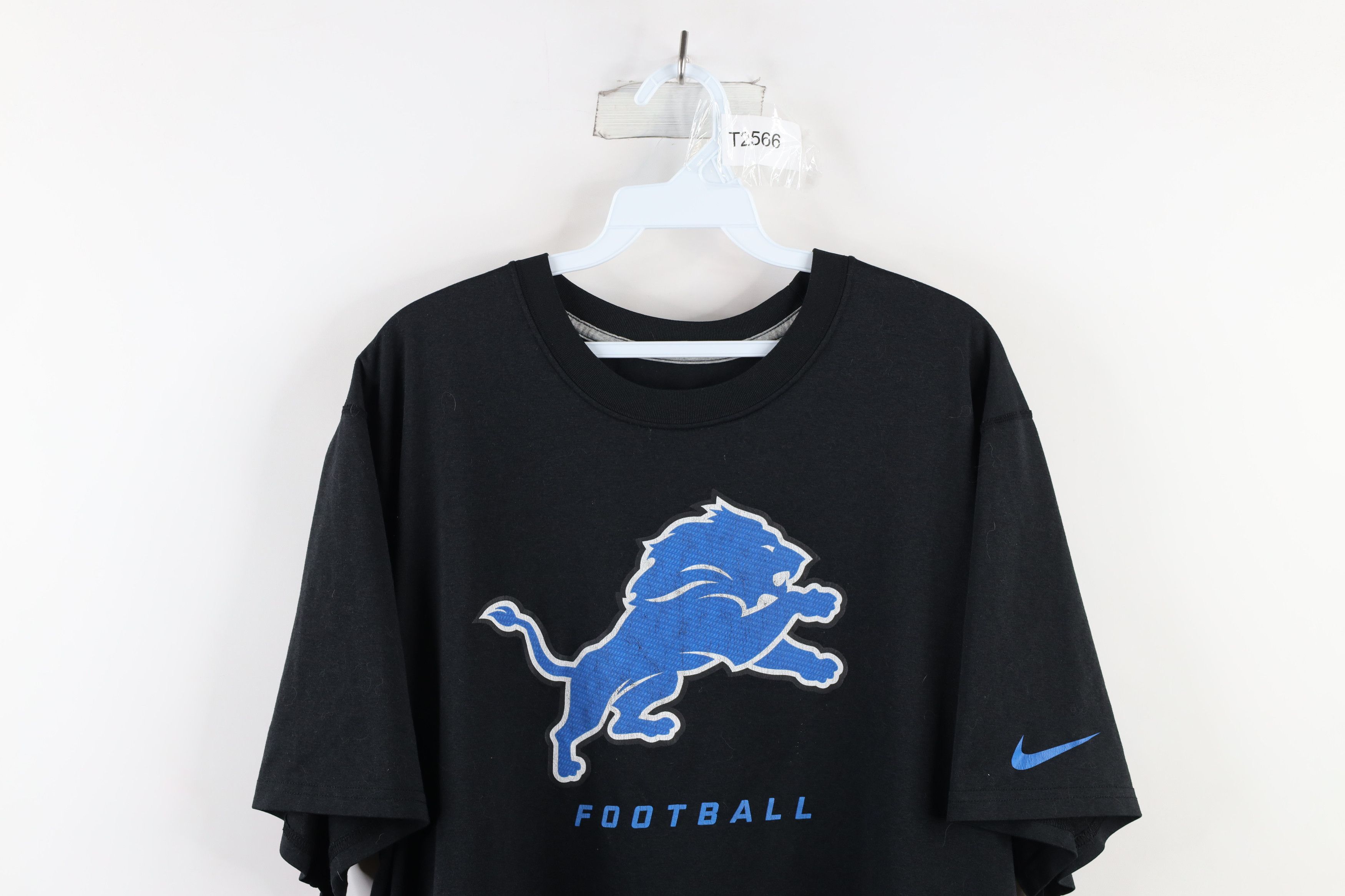 Nike × Vintage Nike Mens XL Detroit Lions Football Short Sleeve T-Shirt Size US XL / EU 56 / 4 - 2 Thumbnail