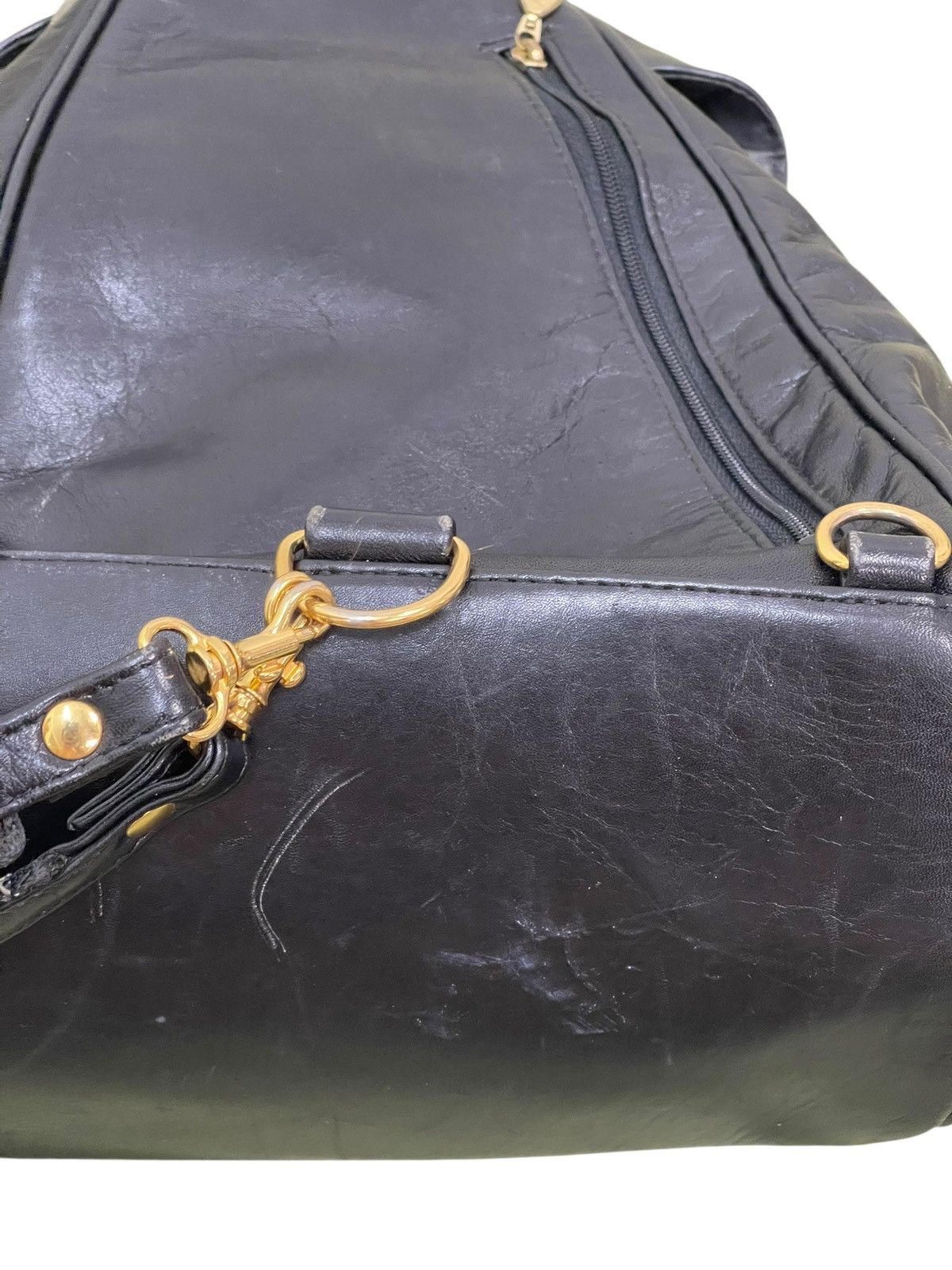 Japanese Brand Full Leather Kawano 2 Way Backpack Shoulder Bag 1🟩4 Size ONE SIZE - 14 Thumbnail