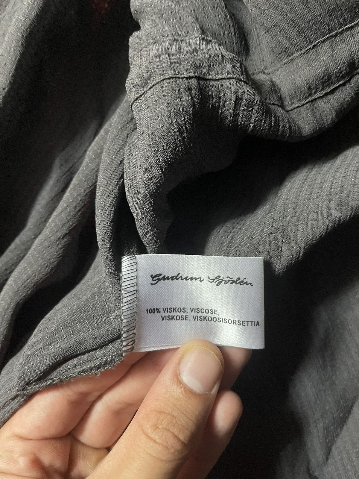 Gudrun Sjoden avant garde mesh shirt style dress