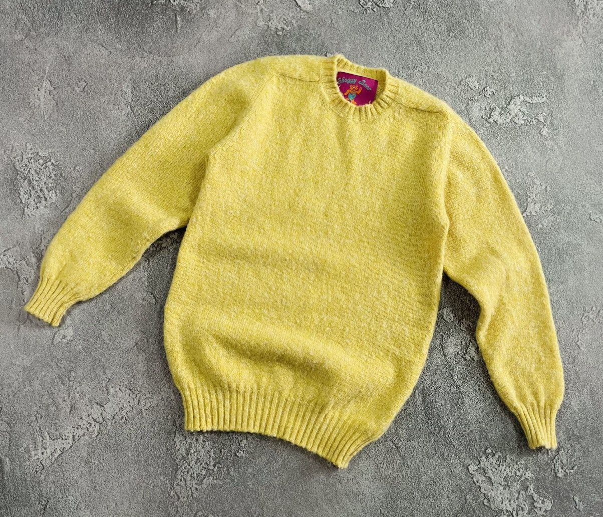 Howlin' Howlin’ Shaggy Bear Yellow Sweater 100% Pure Wool Scotland Size US M / EU 48-50 / 2 - 1 Thumbnail