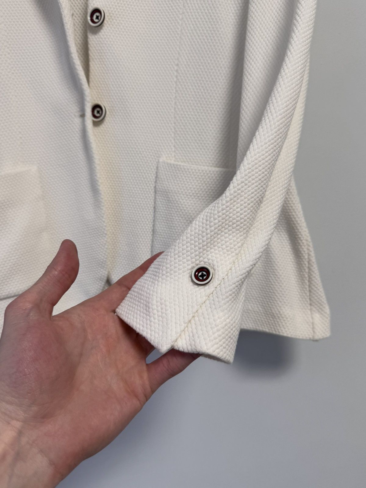 Circolo 1901 CIRCOLO 1901 RARE WHITE COTTON BLEND SOLID BLAZER JACKET Size M / US 6-8 / IT 42-44 - 8 Thumbnail