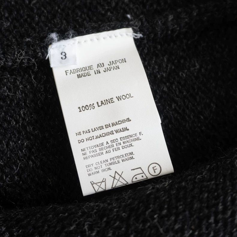 Y's for Men Y's For Men 1990s Black Wool Sweater Size US L / EU 52-54 / 3 - 4 Thumbnail