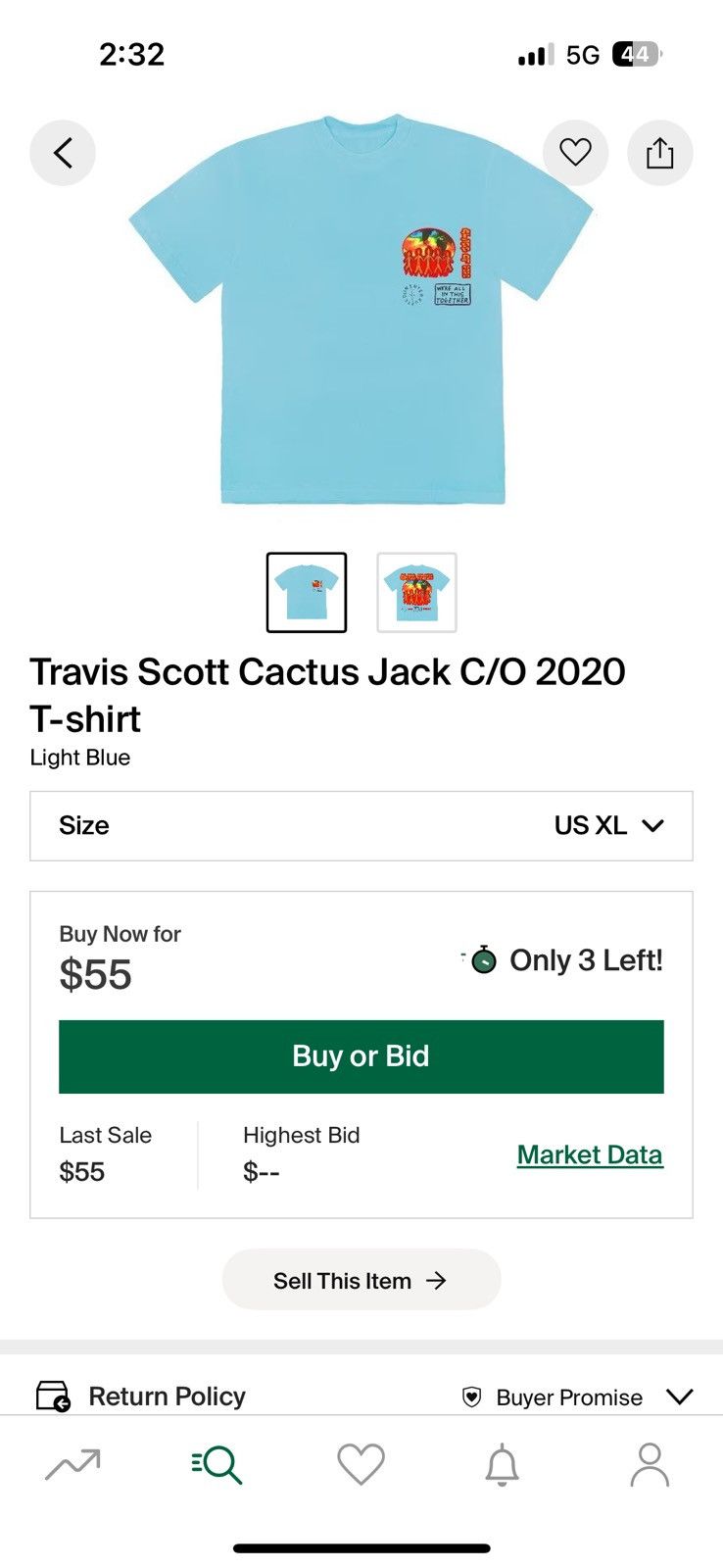 Travis Scott Travis Scott Cactus Jack C/O 2020 T-shirt Size US XL / EU 56 / 4 - 3 Thumbnail