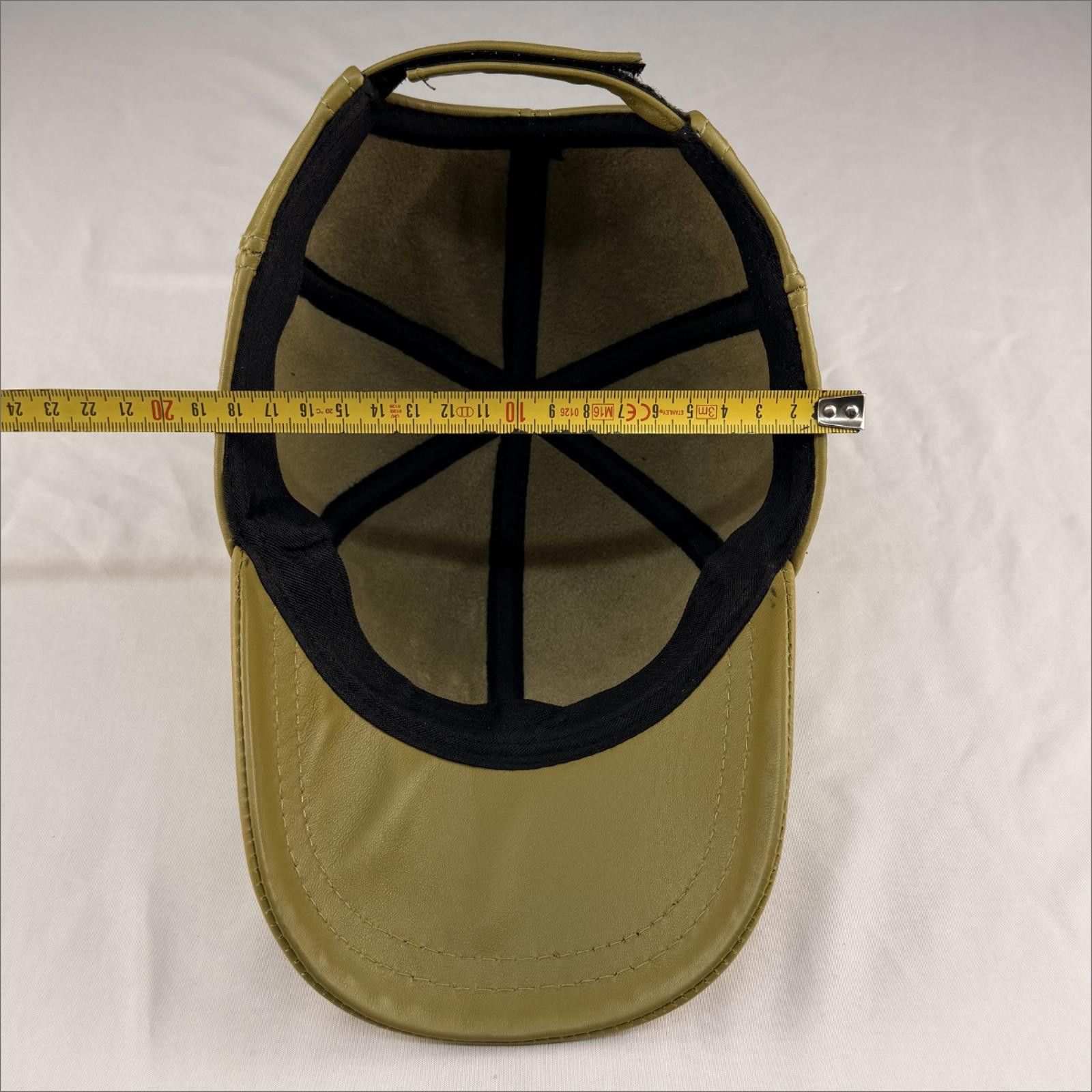 Other NEW Mustard Leather Baseball Cap - Premium Hat 092 Size ONE SIZE - 7 Thumbnail