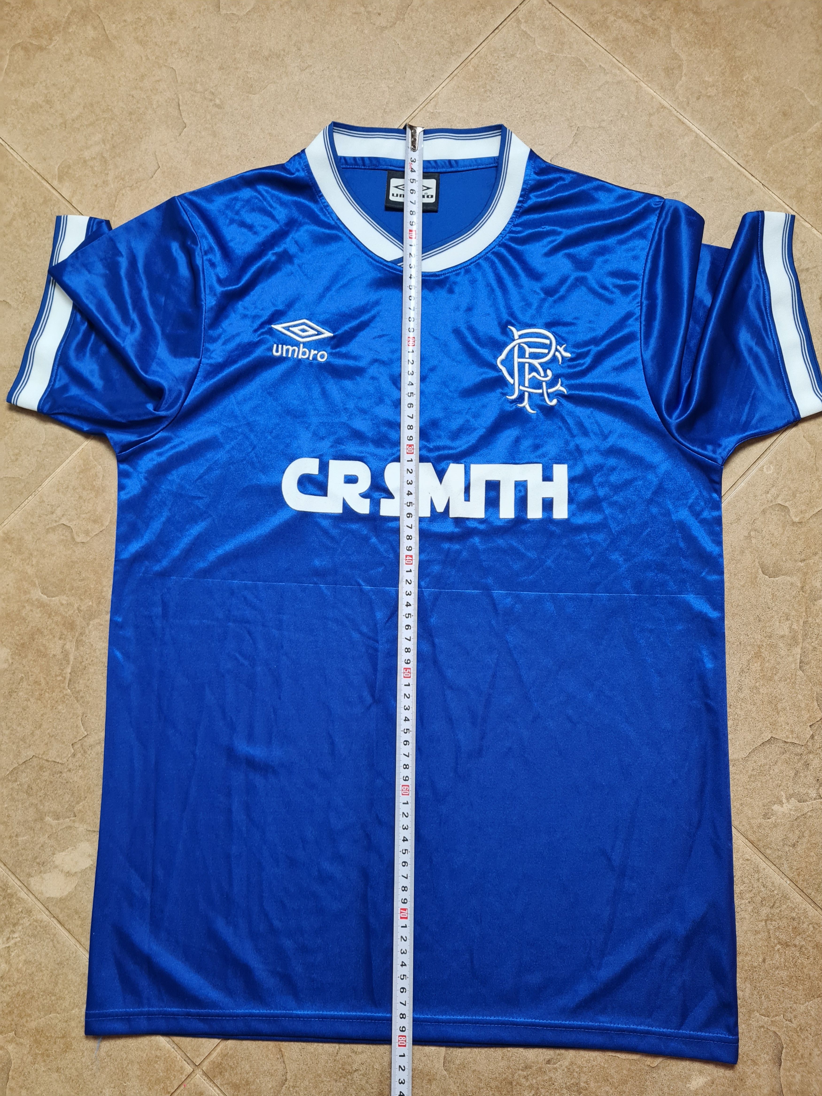 Umbro RETRO REPLICA FC RANGERS GLASGOW 1986/1987 FOOTBALL SOCCER Size US L / EU 52-54 / 3 - 6 Thumbnail