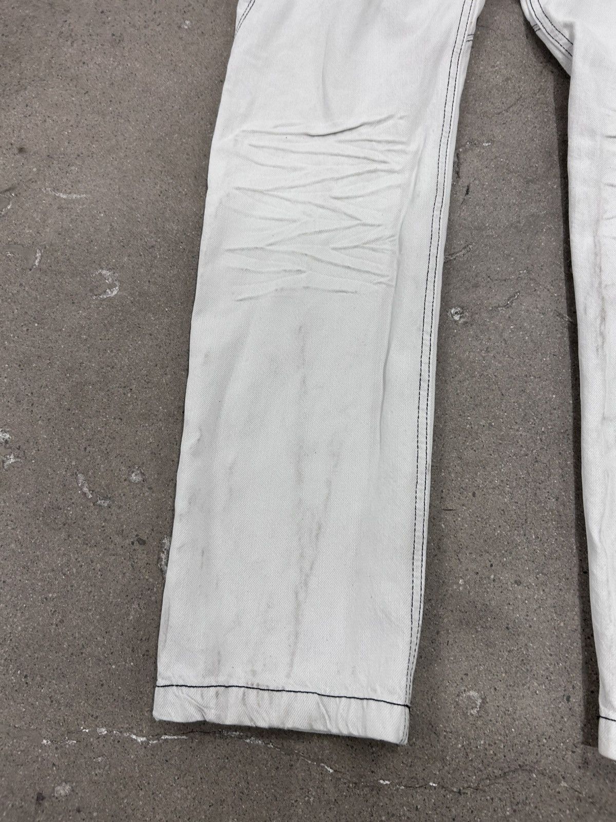Other Vintage Crazy Hedi Slimane Style Biker Motorcycle Jeans Size US 30 / EU 46 - 11 Thumbnail