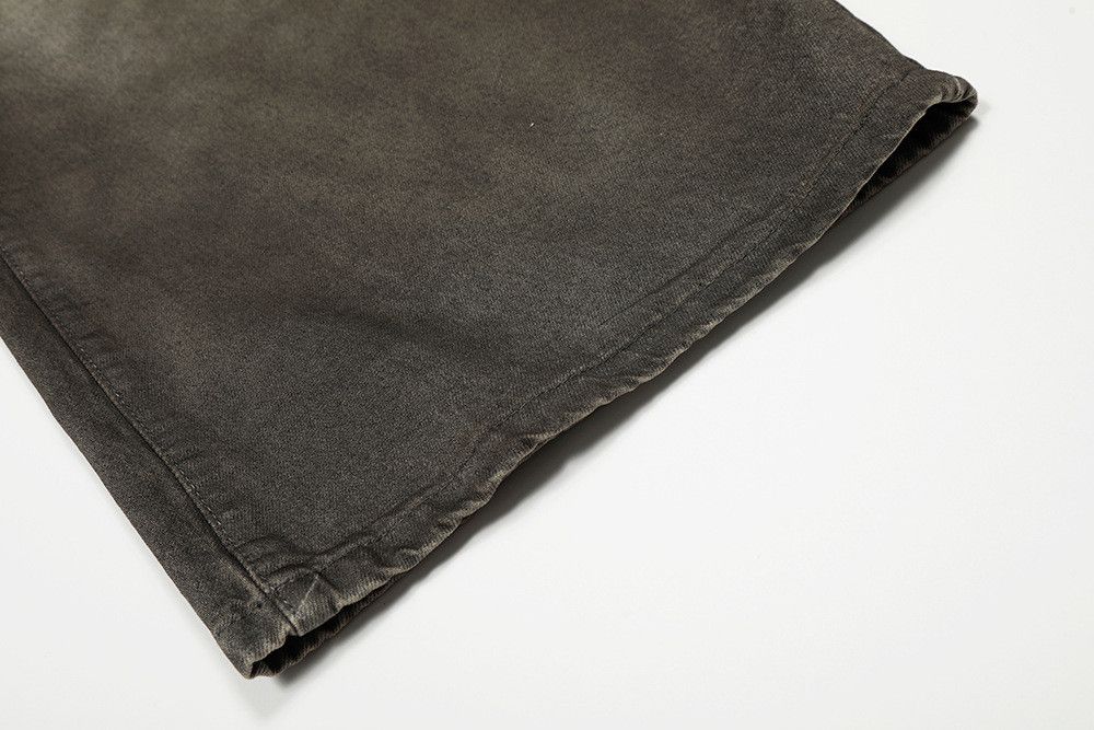 Vintage American retro men's washed distressed straight curved jeans Size US 32 / EU 48 - 6 Thumbnail