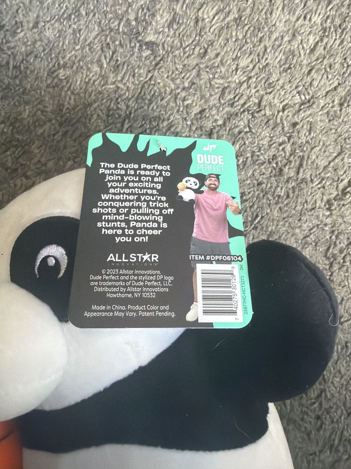 Hypebeast 2023 Dude Perfect Plush Panda Size ONE SIZE - 5 Thumbnail