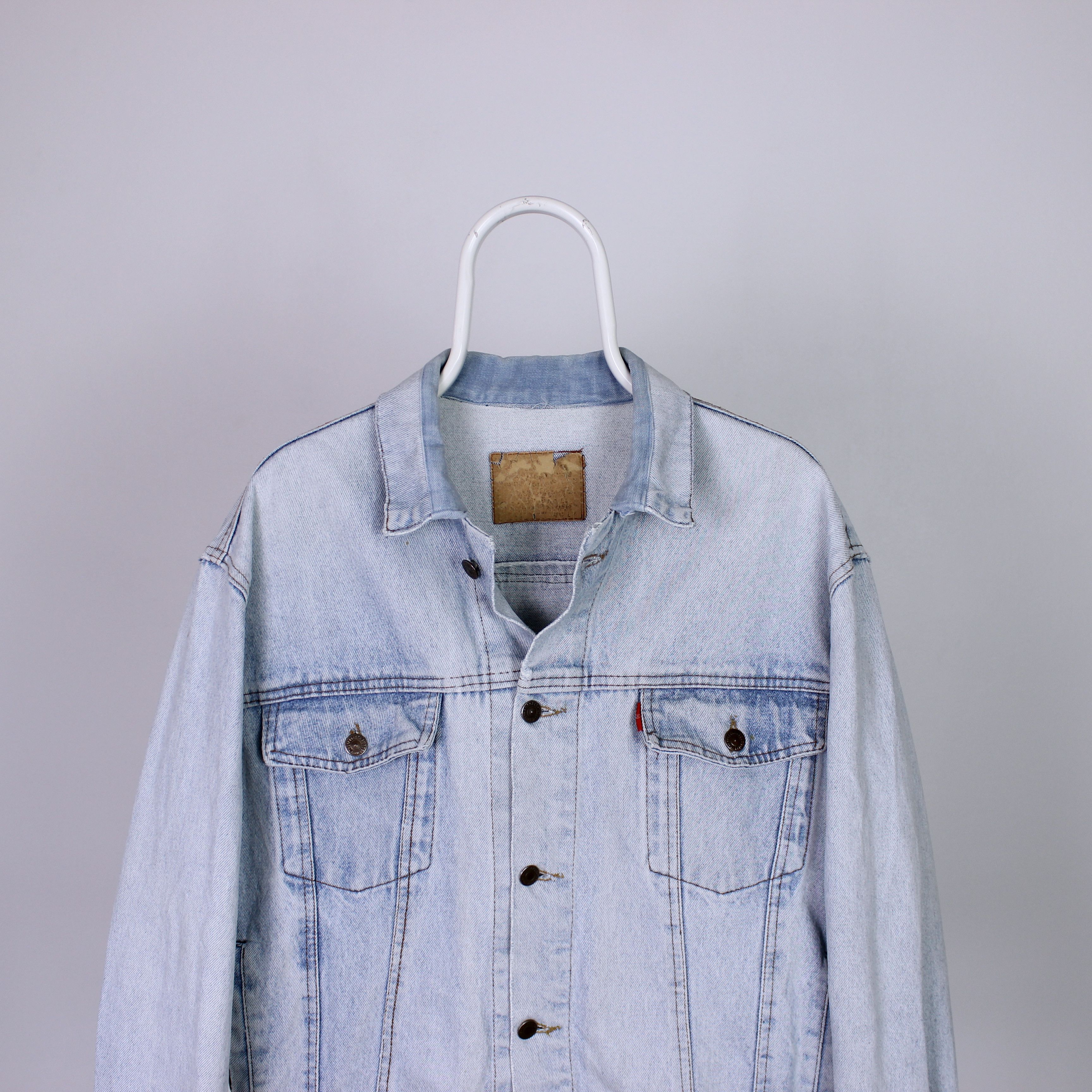 Levi's Levis vintage denim jacket rare blue white L Size US L / EU 52-54 / 3 - 4 Thumbnail