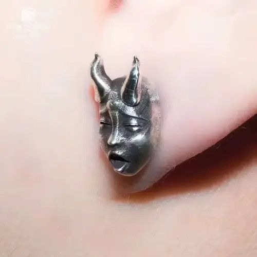 Jewelry Misaki x Miyo Retro Demon Punk Gothic Rock Earrings Size ONE SIZE - 4 Thumbnail