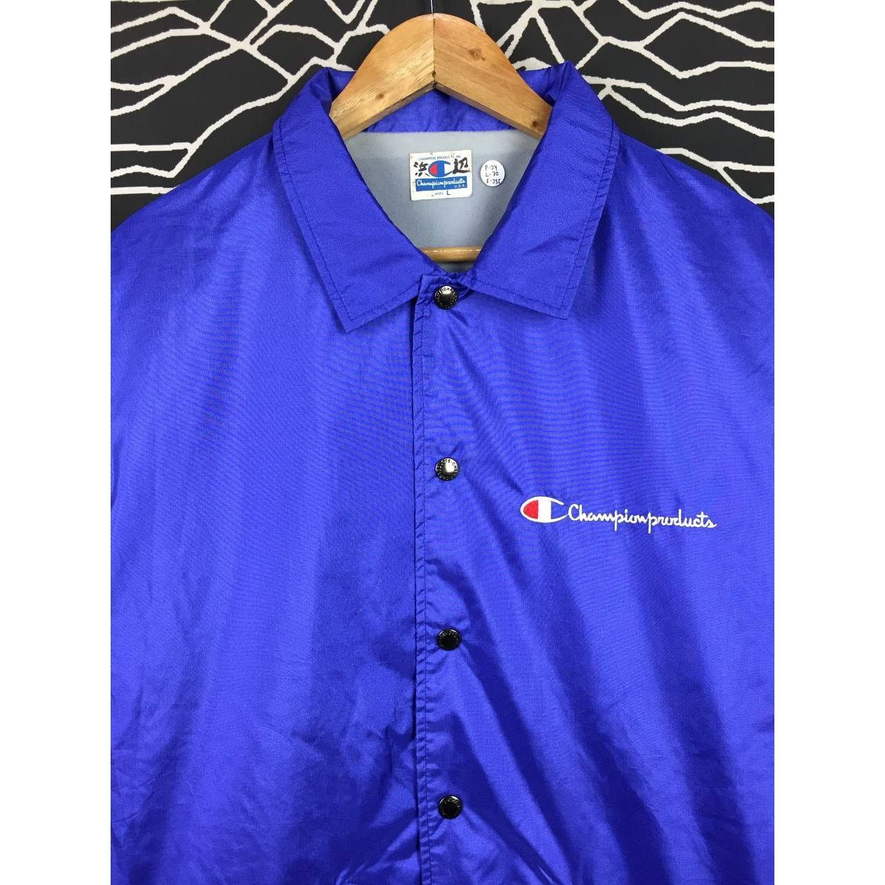 Champion × Vintage Vtg 90s Champion Product Mini Logo Windbreaker Coach Jacket Size US L / EU 52-54 / 3 - 3 Thumbnail