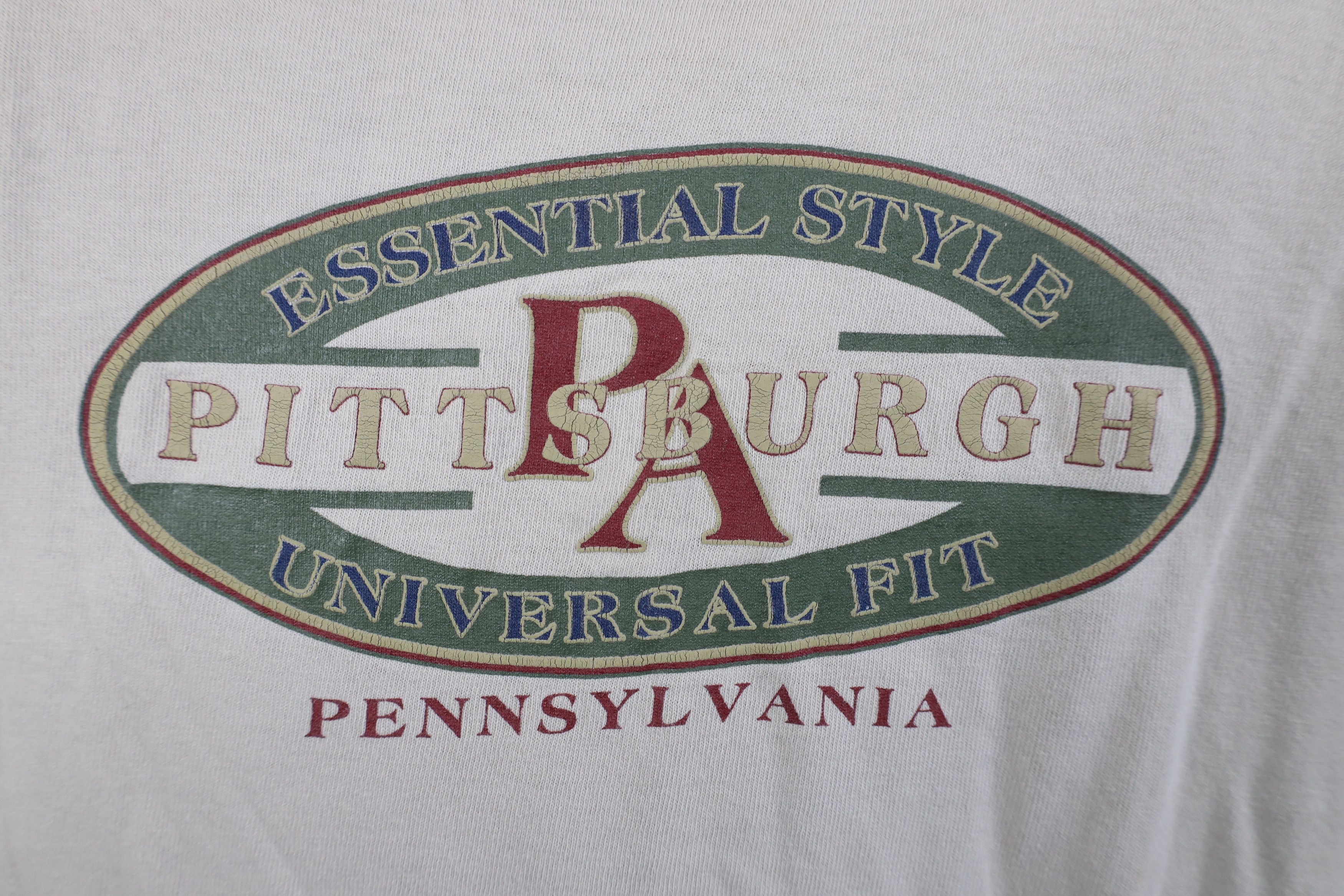 Vintage Vintage 90s Spell Out Pittsburgh Pennsylvania T-Shirt USA Size US XL / EU 56 / 4 - 4 Thumbnail