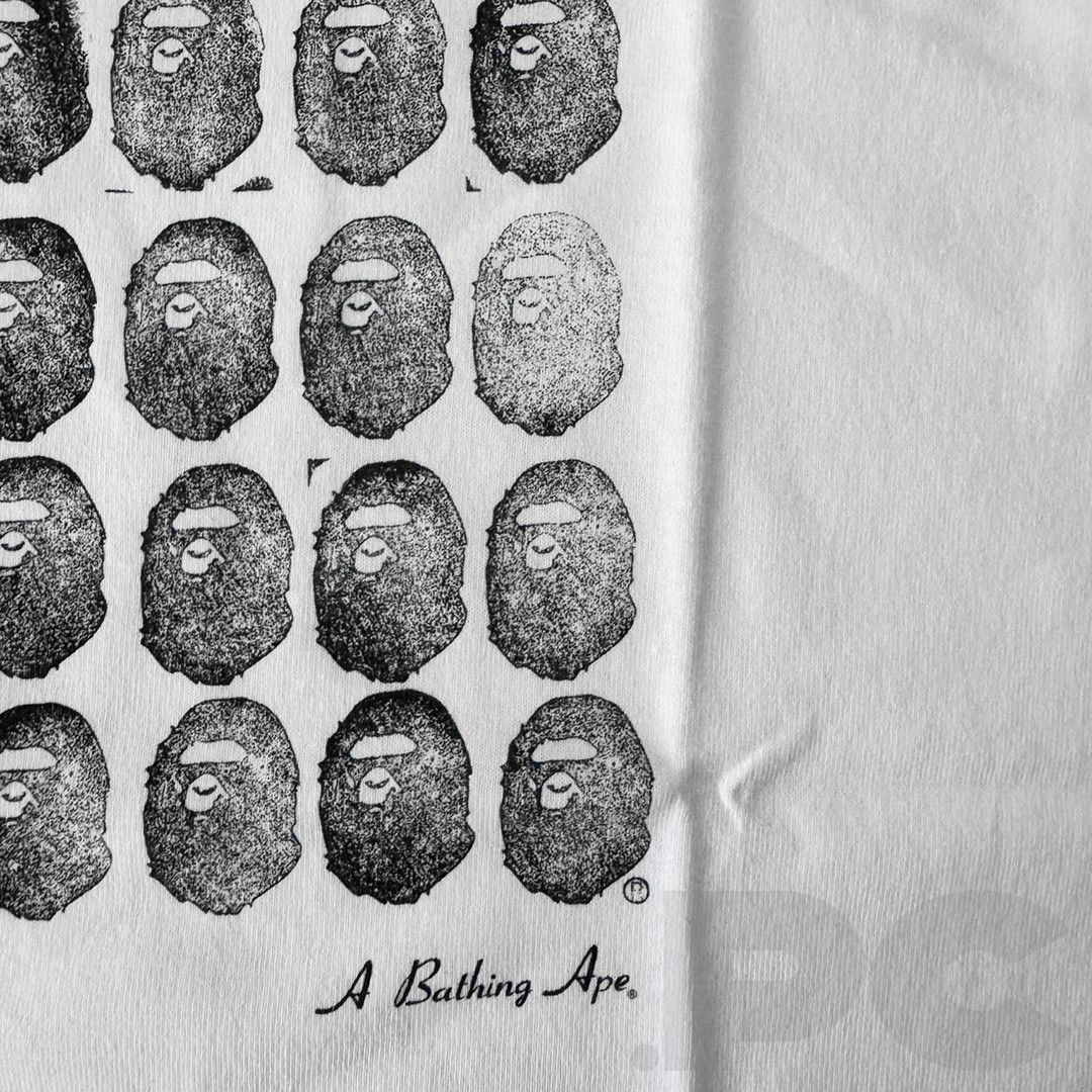 Bape A BATHING APE "APE HEAD" WARHOL TEE hand screen nigo vintage Size US S / EU 44-46 / 1 - 2 Thumbnail