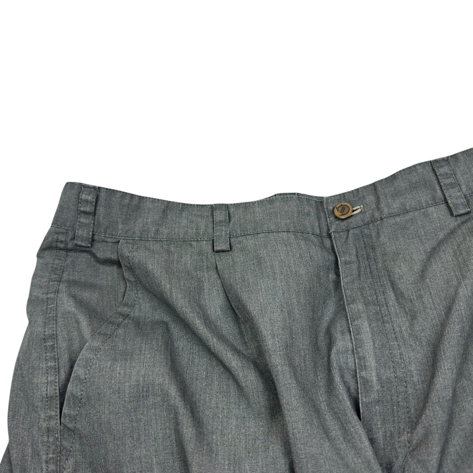 Fjallraven Fjallraven Men's Gray High Rise Straight Leg Cargo Pants 52 Size US 32 / EU 48 - 3 Thumbnail