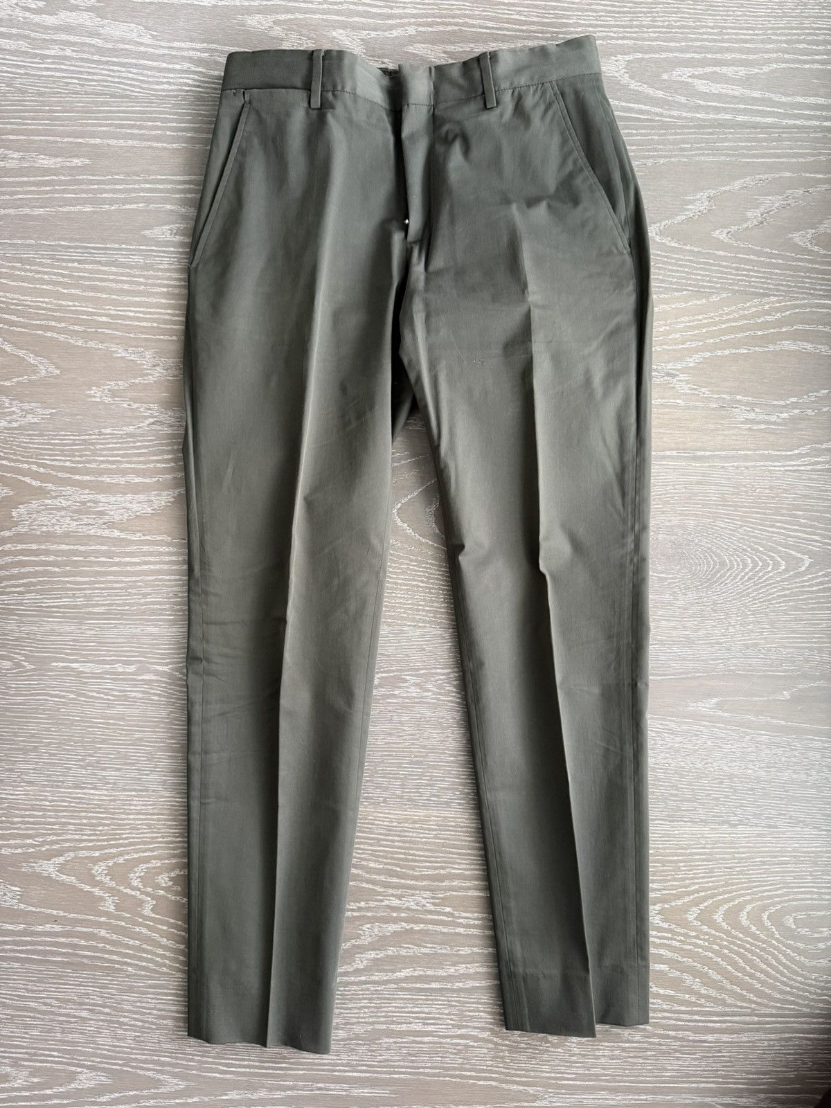 Dark Green Cotton Trousers