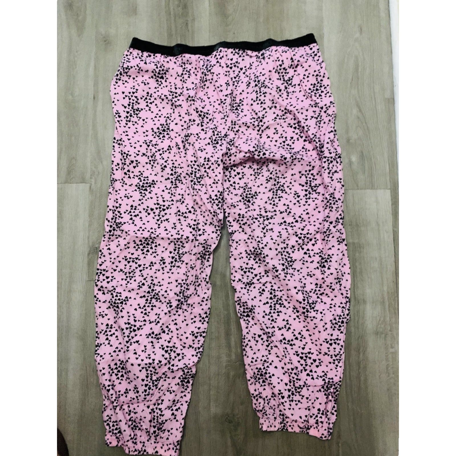 Victoria's Secret Victoria's Secret Pajama Bottoms Womens 2XL Pink Black Heart Shapes Pajama Pants *Regular* Cotton Size 40" / US 18 - 5 Thumbnail
