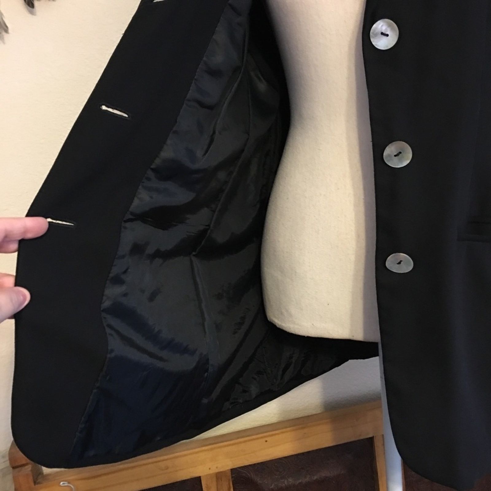Worthington Worthington black lined blazer 10 Size L / US 10 / IT 46 - 6 Thumbnail