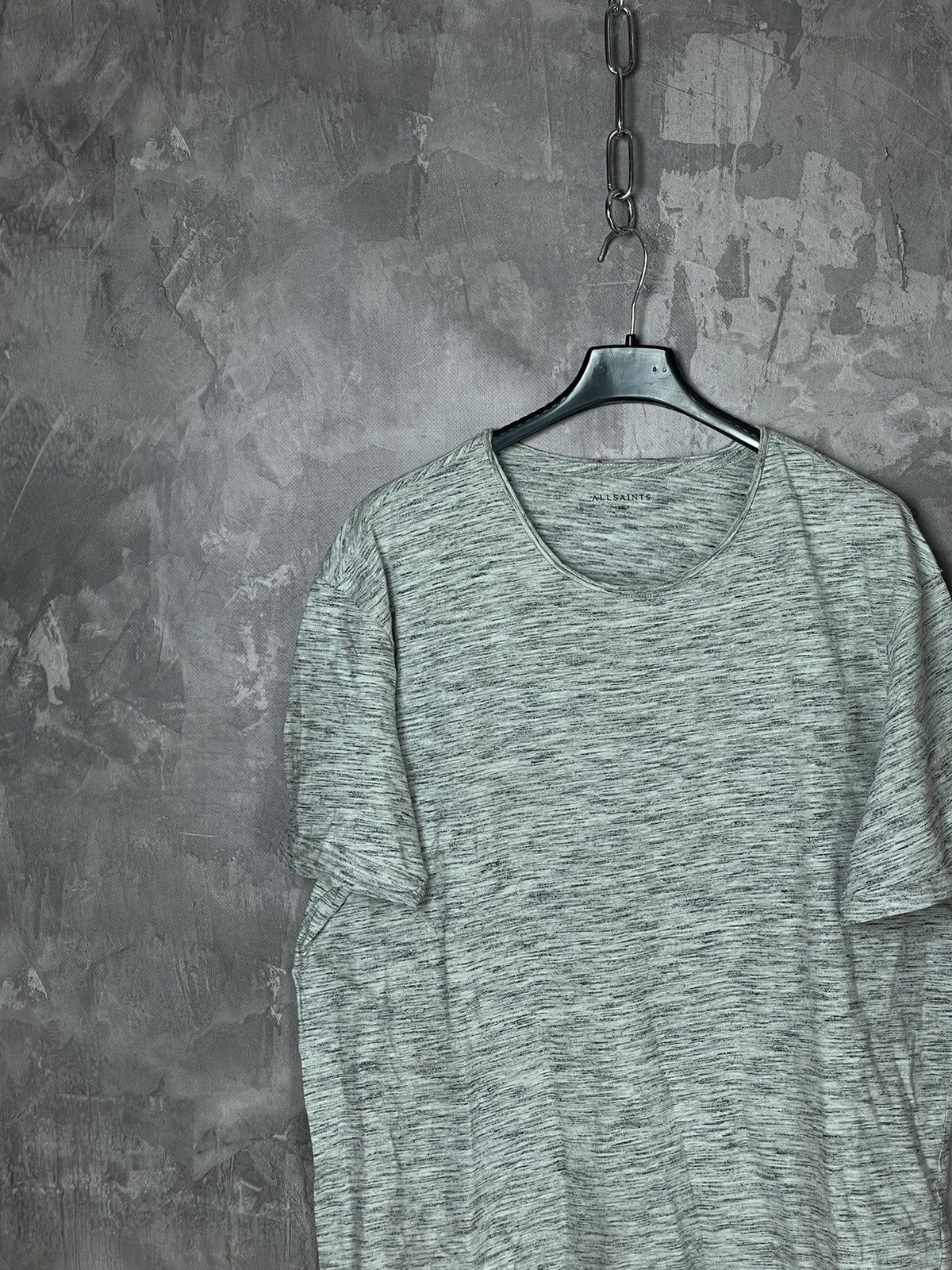 Allsaints × Designer Allsaints Cotton Minimalistic basic striped t shirt tee Size US L / EU 52-54 / 3 - 3 Thumbnail