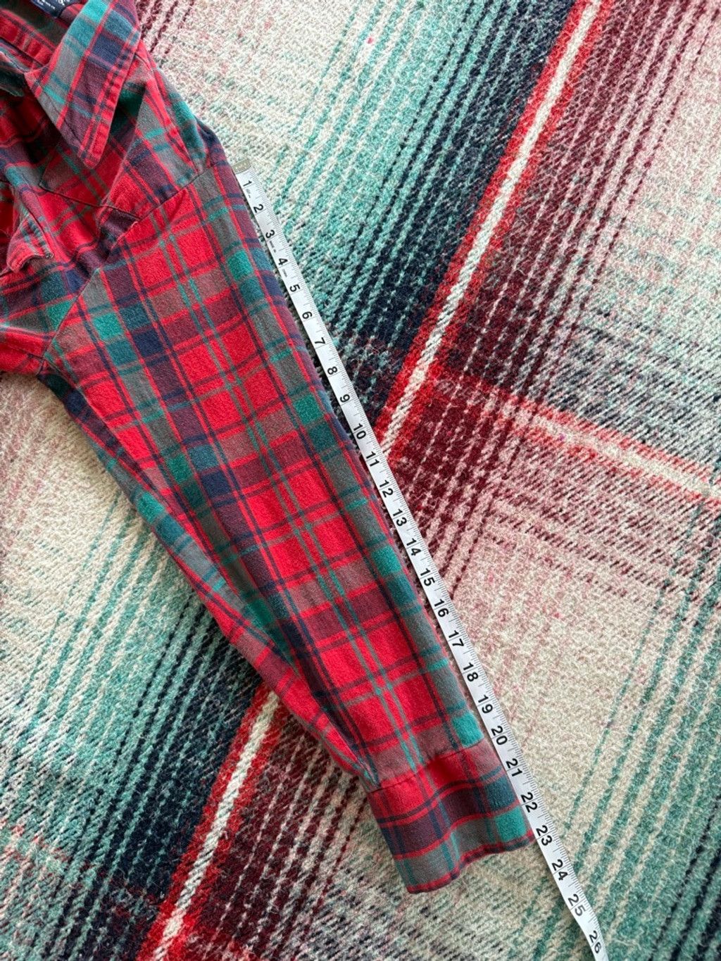 Vintage Vintage Washington Dee Cee Red Green Plaid Pearl Snap Wester Size US M / EU 48-50 / 2 - 9 Thumbnail