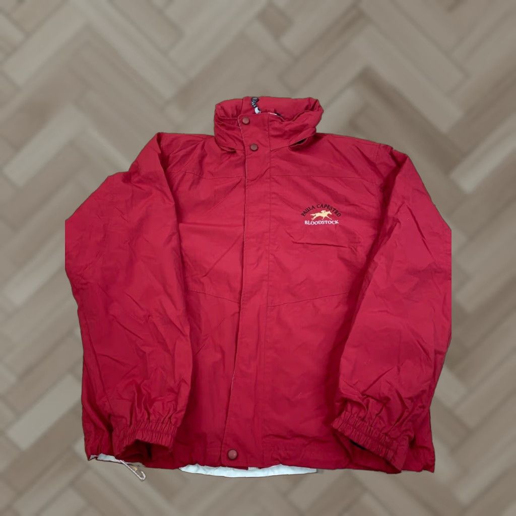 Vintage VINTAGE L.L. Bean Rain Jacket Mens L Red Hooded Zip Water Resistant Jacket Size US L / EU 52-54 / 3 - 1 Thumbnail