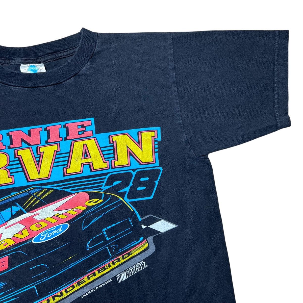NASCAR × Vintage Vintage 1994 Ernie Irvan NASCAR Spell Out 3D Racing Tee Size US M / EU 48-50 / 2 - 5 Thumbnail