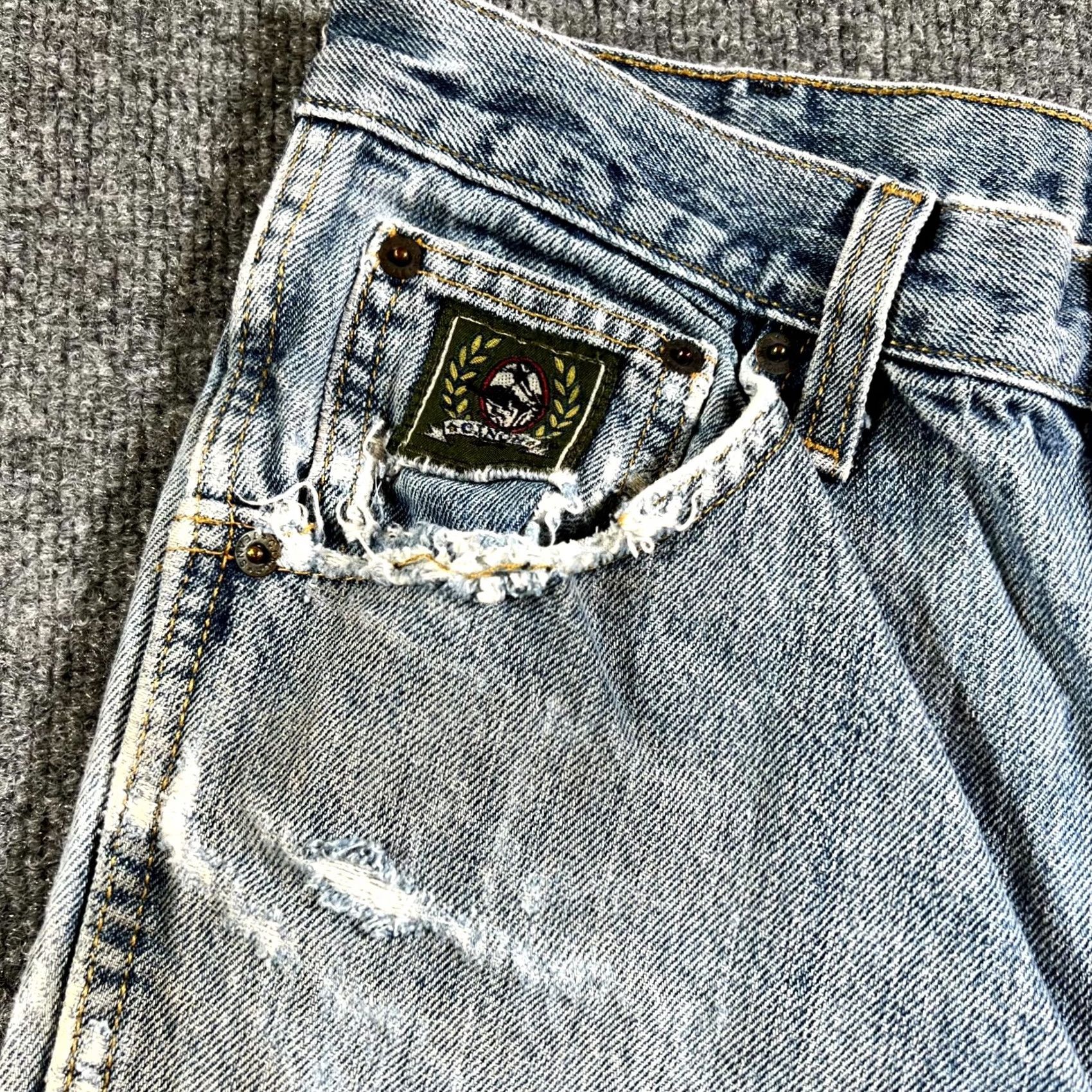 Denime Cinch Jeans Mens 31x32 Blue Denim 100% Cotton Light Wash Straight 5-Pocket Belt-Loops Jeans Mens Size US 31 - 4 Thumbnail